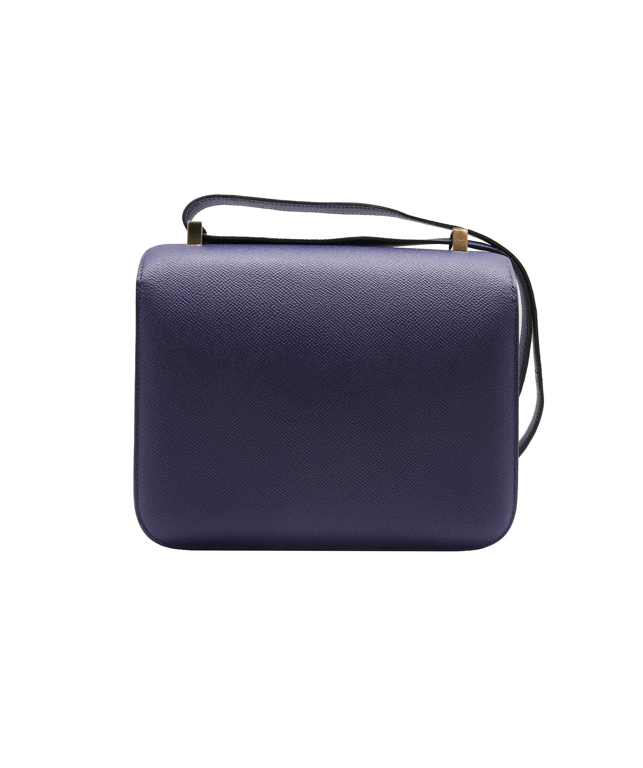 Hermès Hermes Constance 24 Blue Sapphire Epsom Rouge Enamel HW #X SKC1901