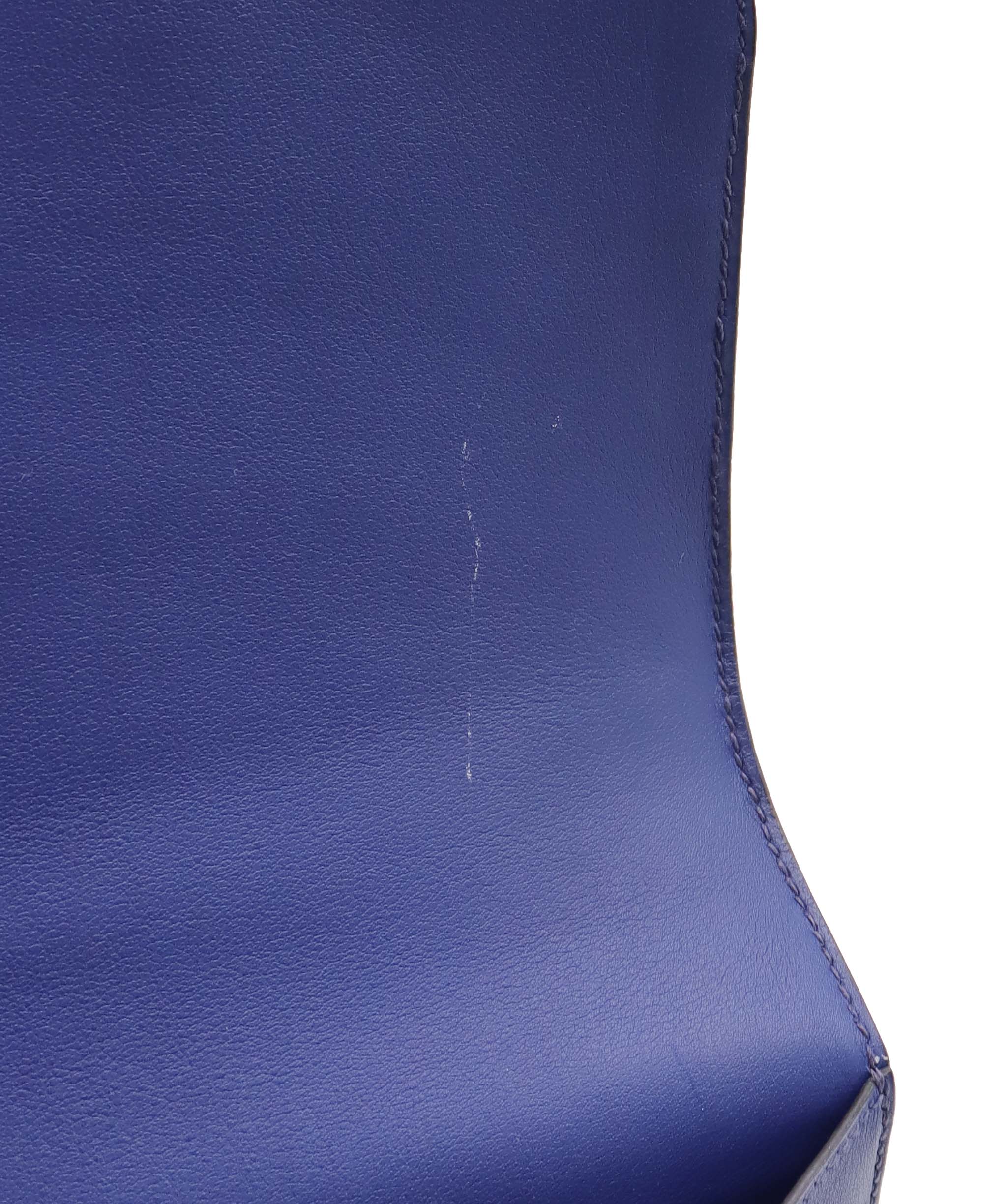Hermès Hermes Constance 24 swift/Toile Black/Blue Saphir SHW ASC7360
