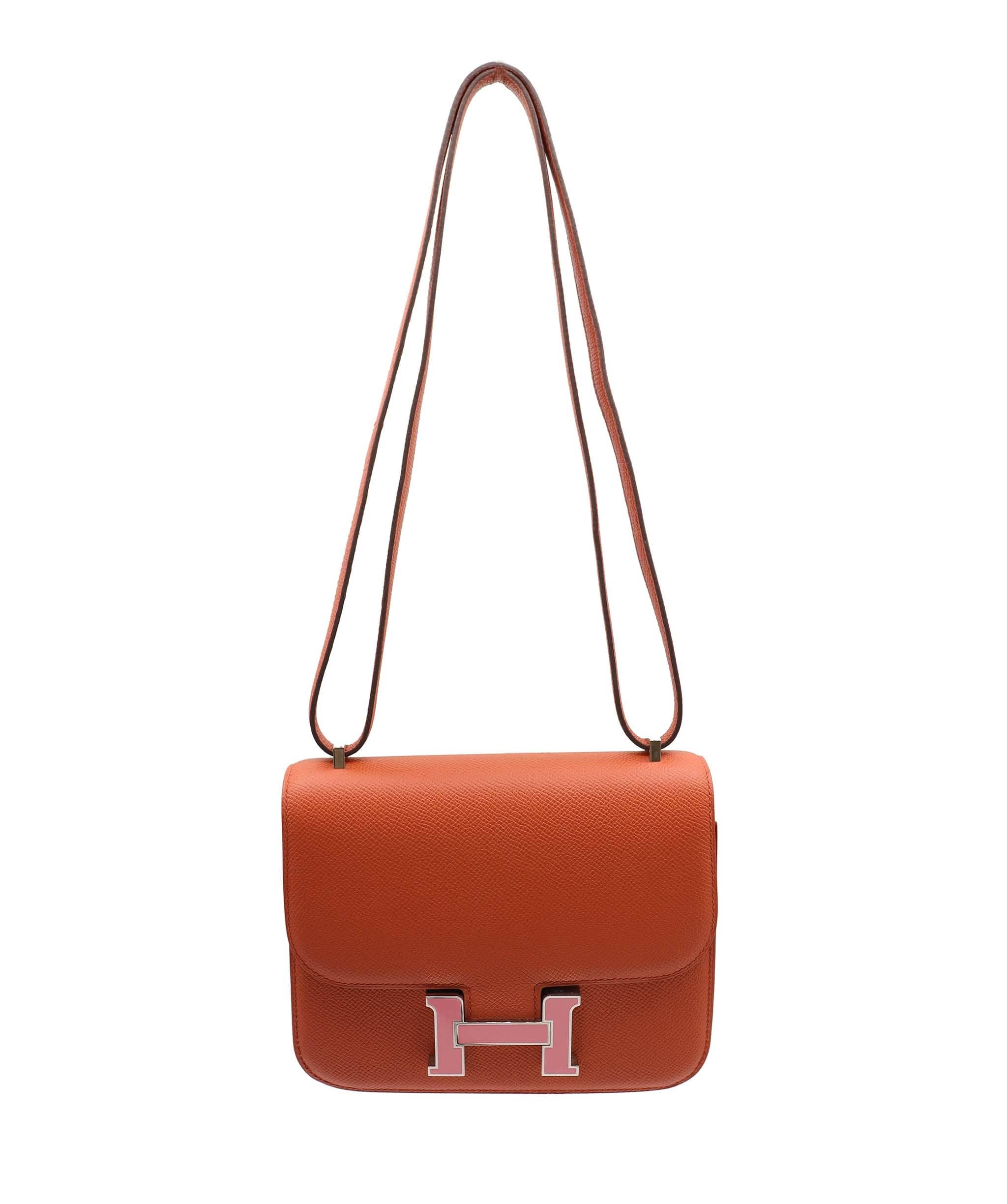 Hermès Hermes Constance Apricot pink enamel ASC6793