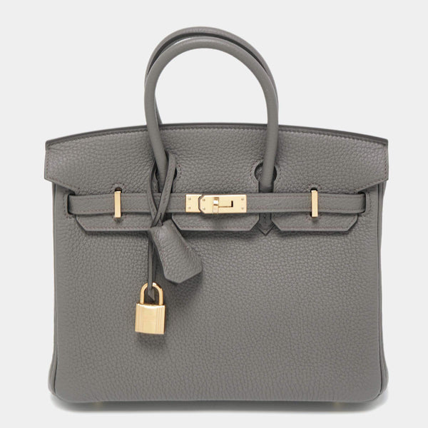 Buy Exclusive BIRKIN 25 Black Veau Togo Leather with Rose Gold