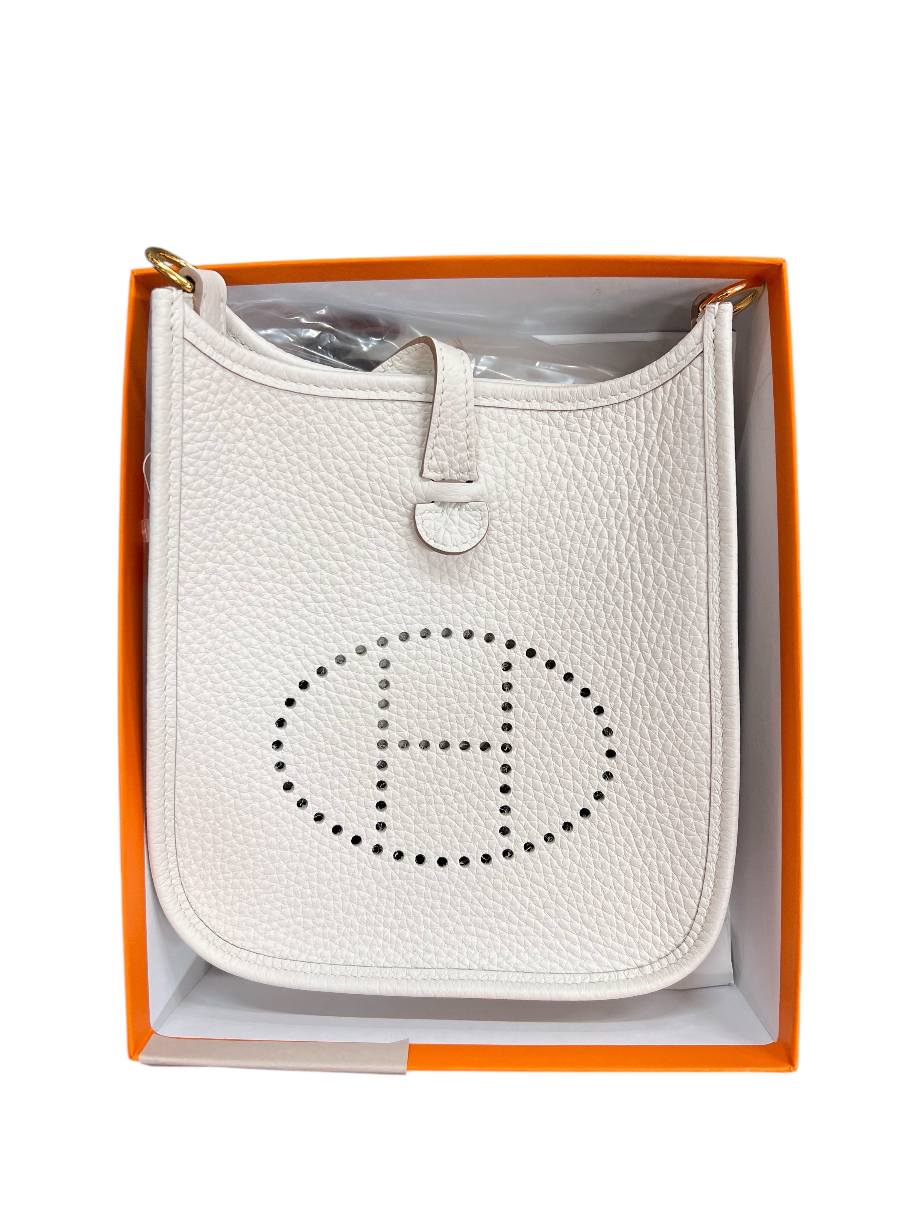 Hermès Hermes Evelyne TPM Gris Pale Clemence GHW #W SKCJB-236212