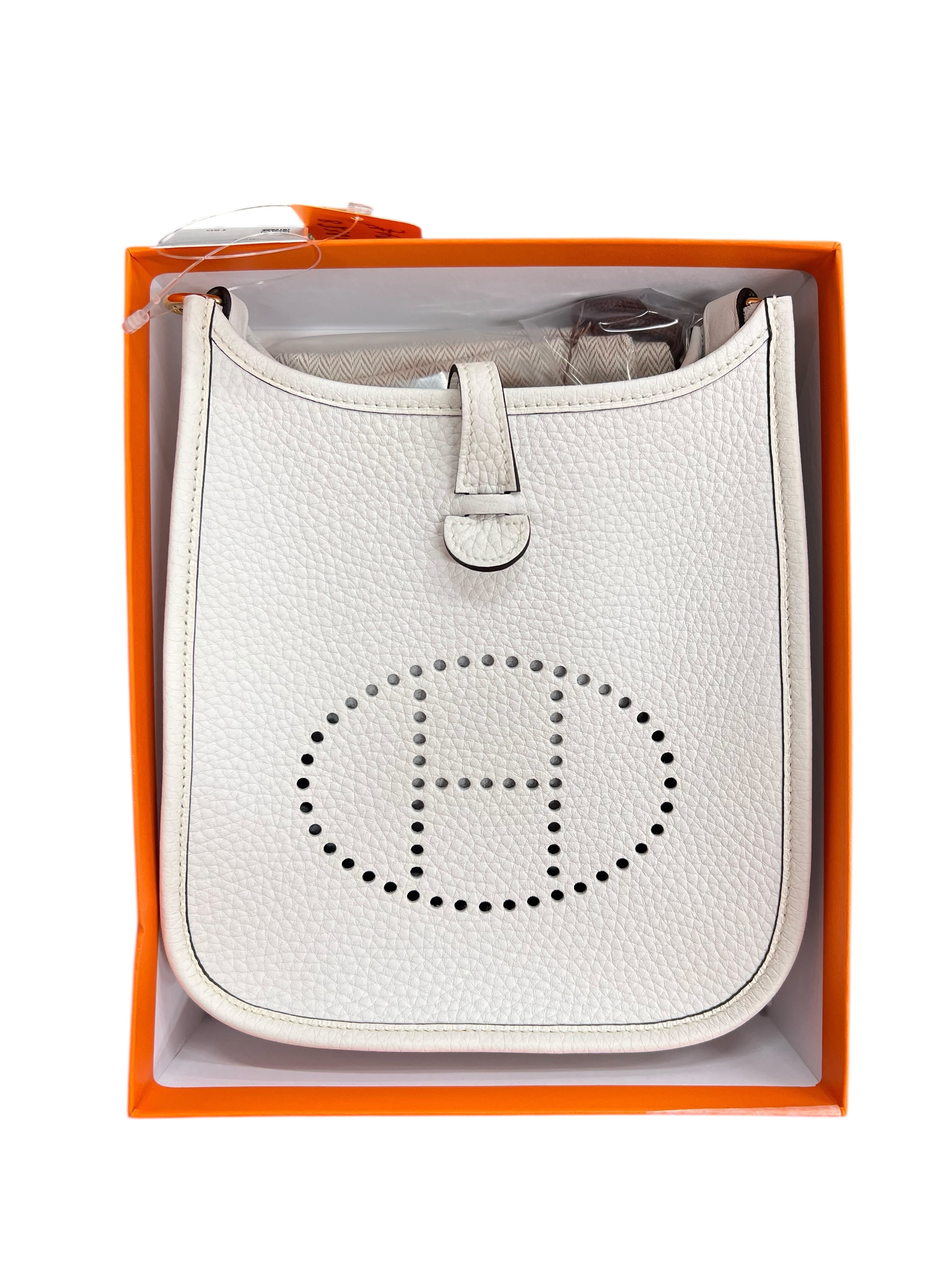 Hermès Hermes Evelyne TPM New White Clemence GHW #W SKCJB-236213