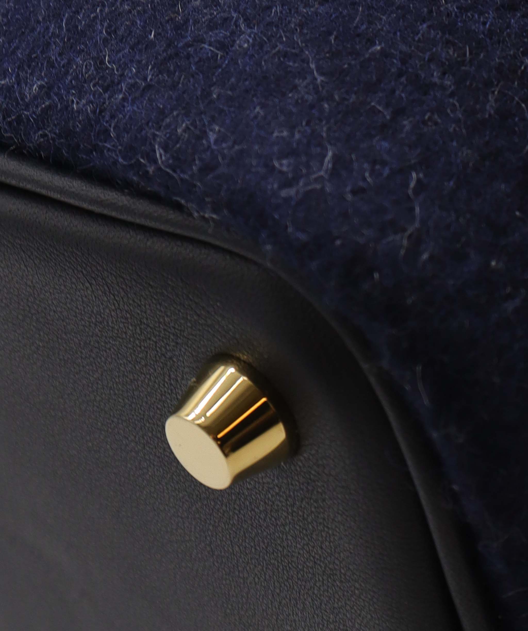 Hermès HERMES "FELT" PICOTIN 18 NAVY BLUE RJC4445