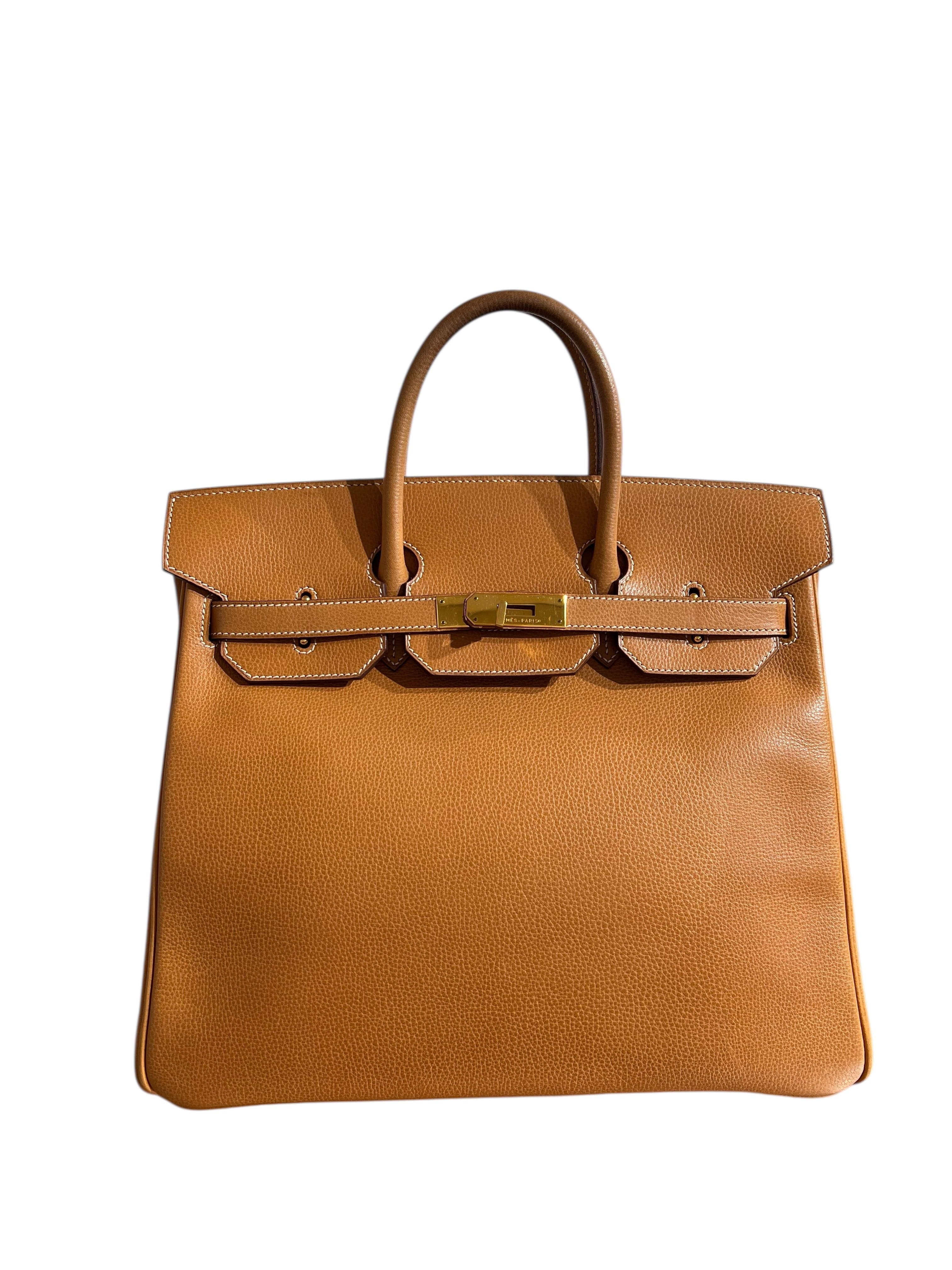 Hermès Hermes HAC 32 Naturel Vache Liegee GHW #H Y2004 SKCH4077