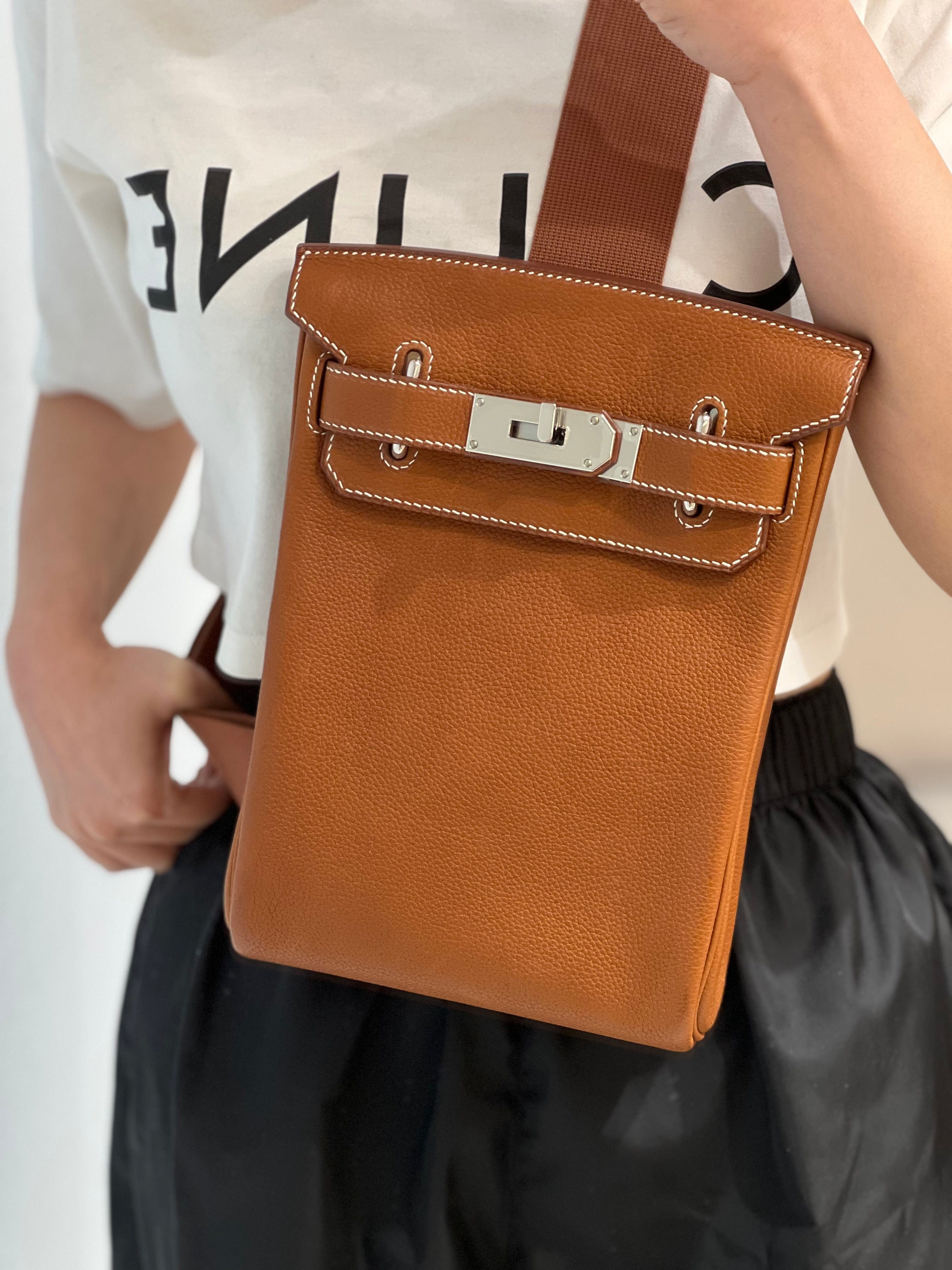 Hermès Hermes Hac A Do Fauve Barenia PHW #U SKCH4018