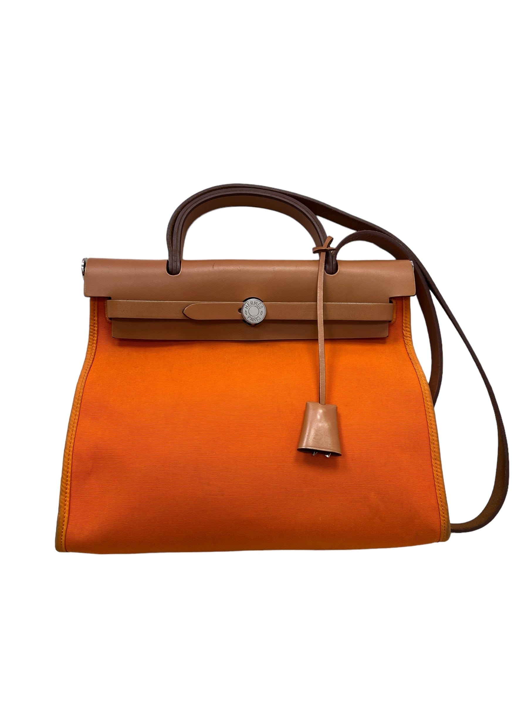 Hermès Hermes Herbag 31 Orange / Natural PHW #P SKC1741