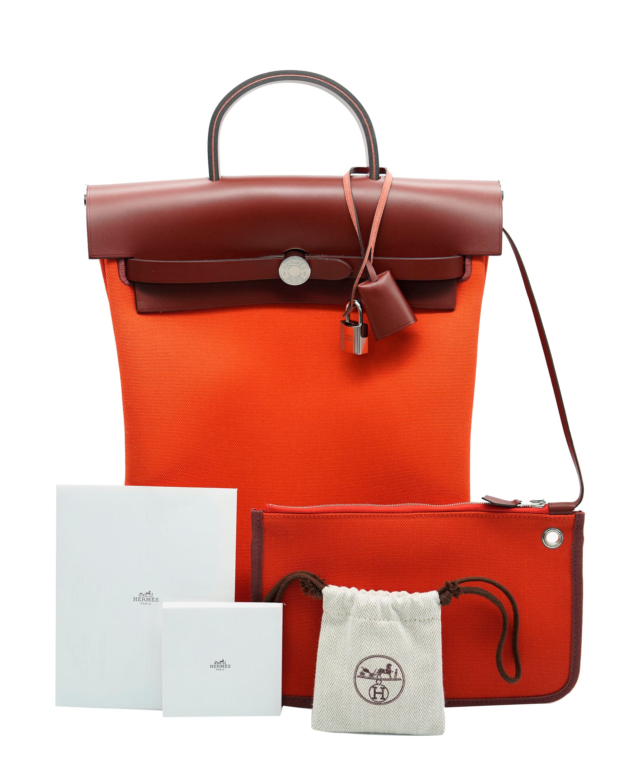 Hermès Hermes Herbag backpack, red, full set - AEC1070