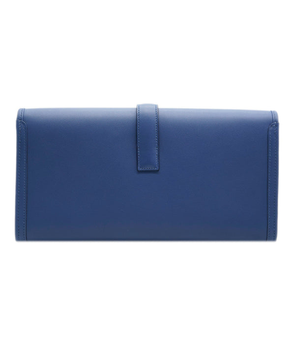 Hermès Hermes jige clutch blue brighton  AVC1541