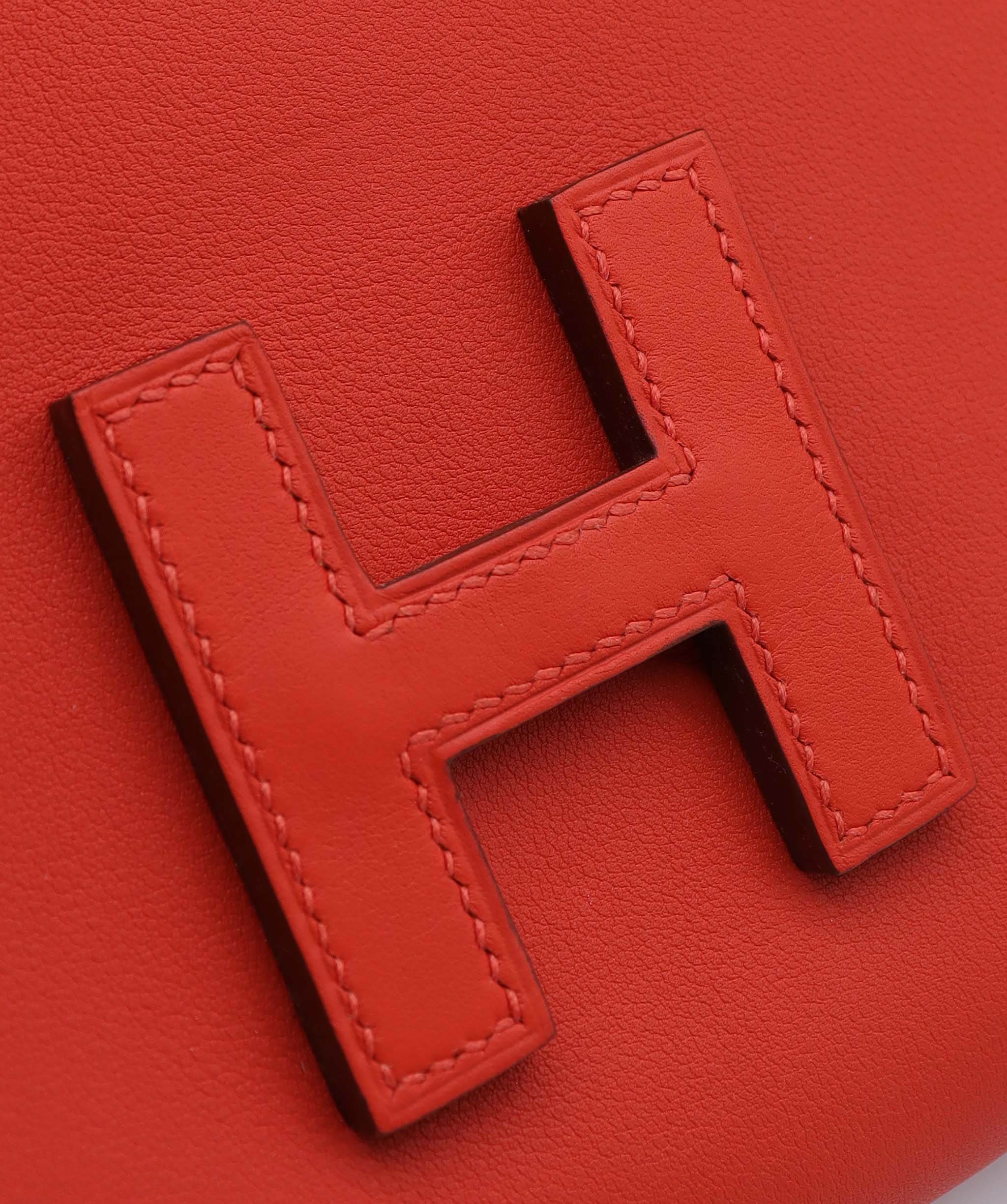Hermès Hermes Jige Rouge Swift Stamp T DXBS6095