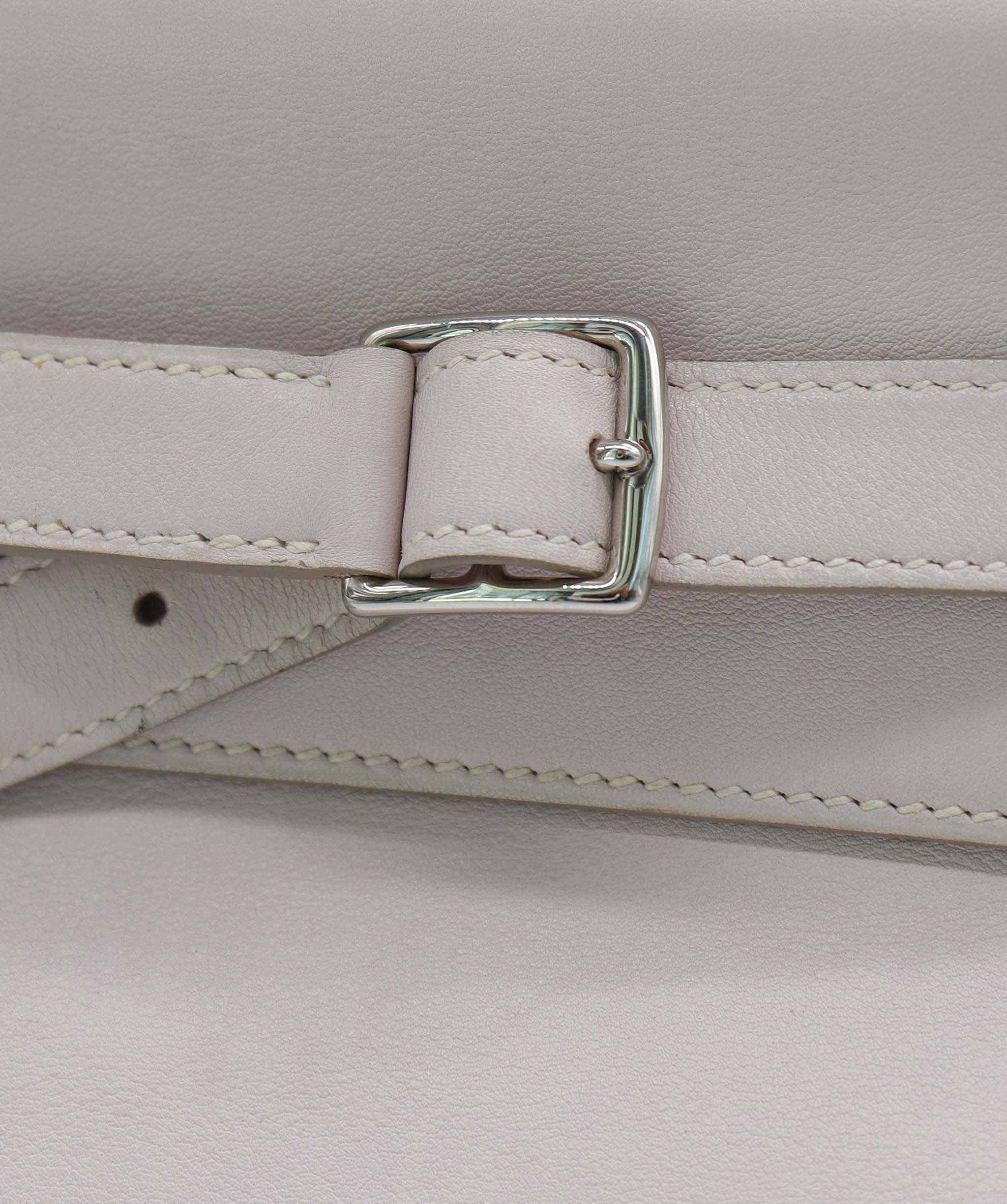 Hermes Hermes jpg Kelly flat rose dragee swift
leather palladium hardware full set with
box rain cover and strap AGC3560