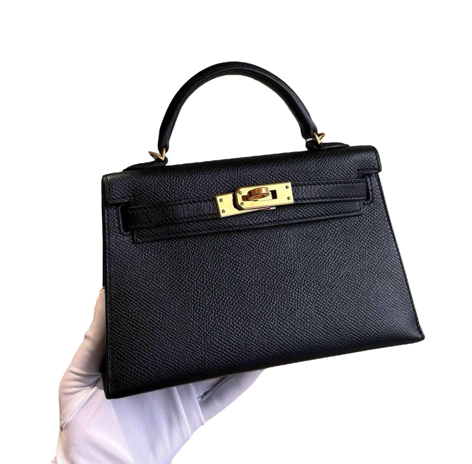 Hermès Hermes Kelly 20 Black Epsom GHW #C - Preloved SKC2049 YEAR 2018