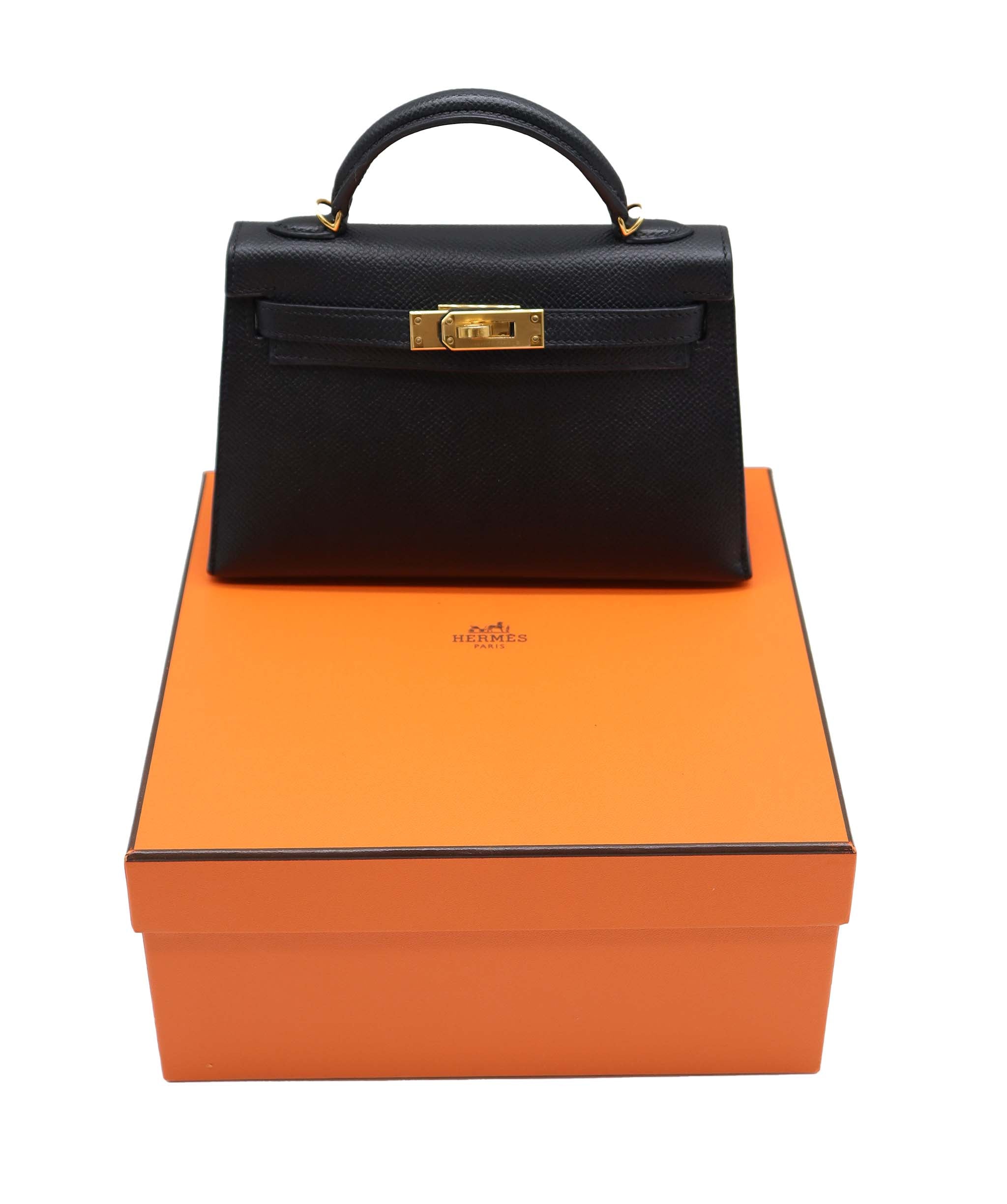 Hermès Hermes Kelly 20 Black Epsom GHW #C - Preloved SKC2049 YEAR 2018