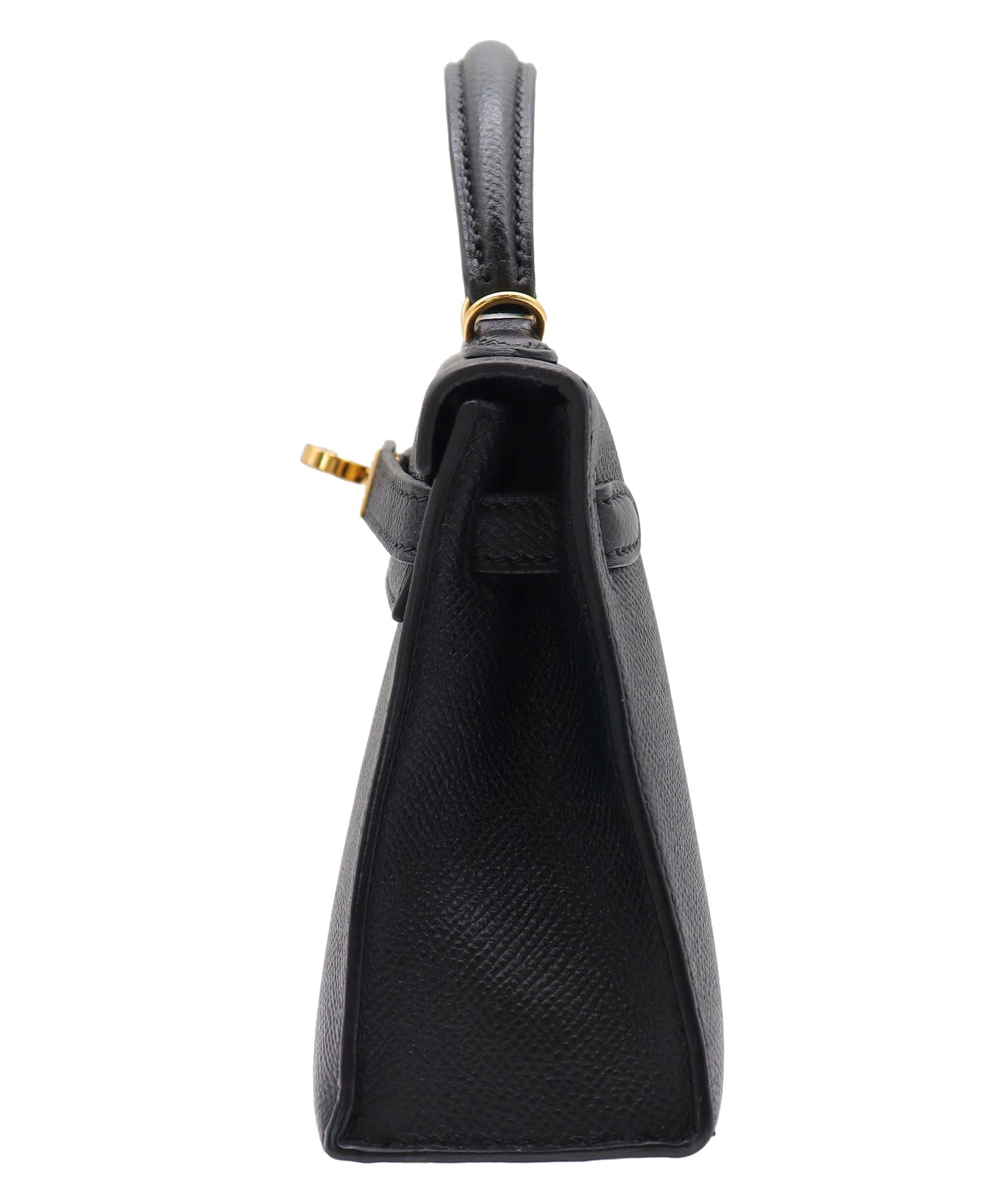 Hermès Hermes Kelly 20 Black Epsom GHW #C - Preloved SKC2049 YEAR 2018