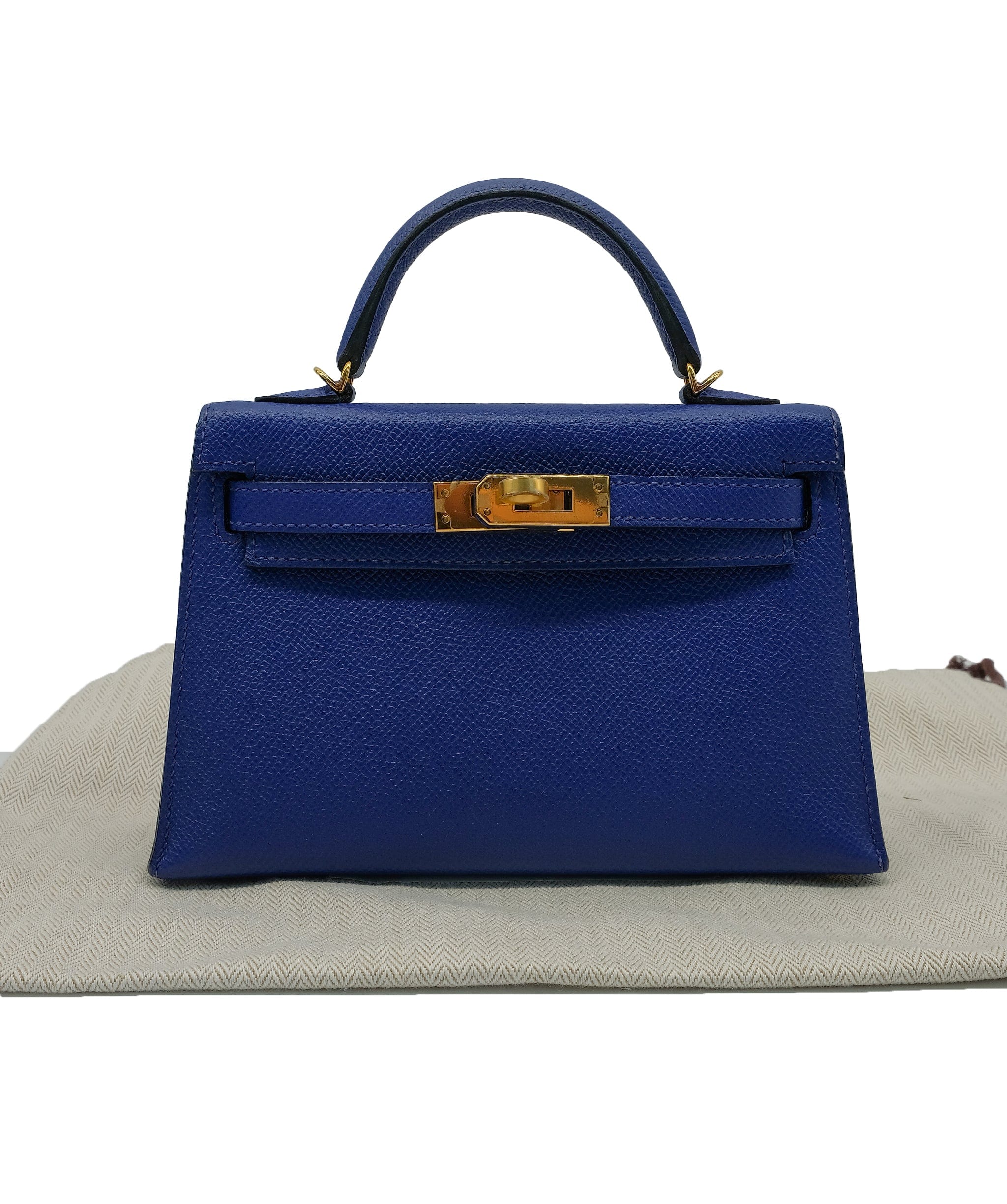Hermès Hermes Kelly 20 Blue Electric Epsom GHW #C SKC1615
