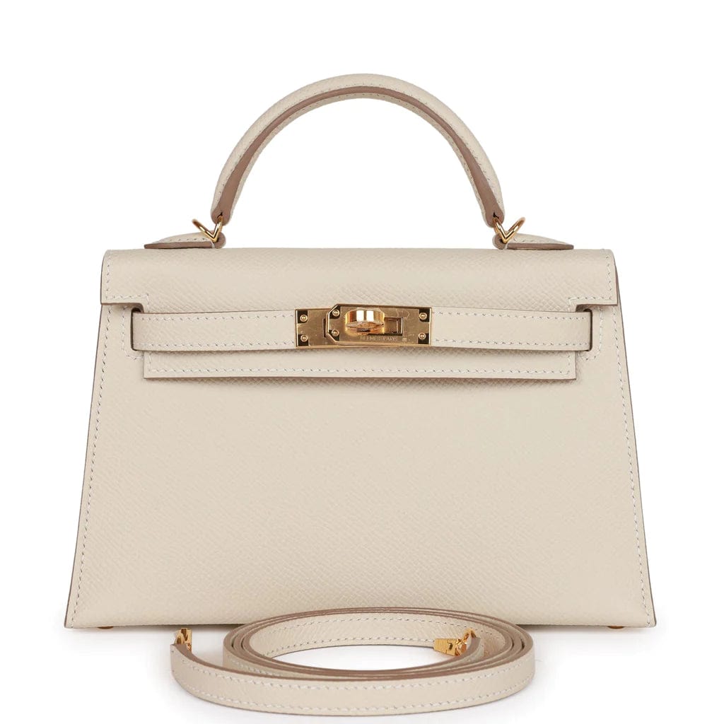 Hermès Hermès Kelly 20 Craie Epsom GHW #B SKCB-087293