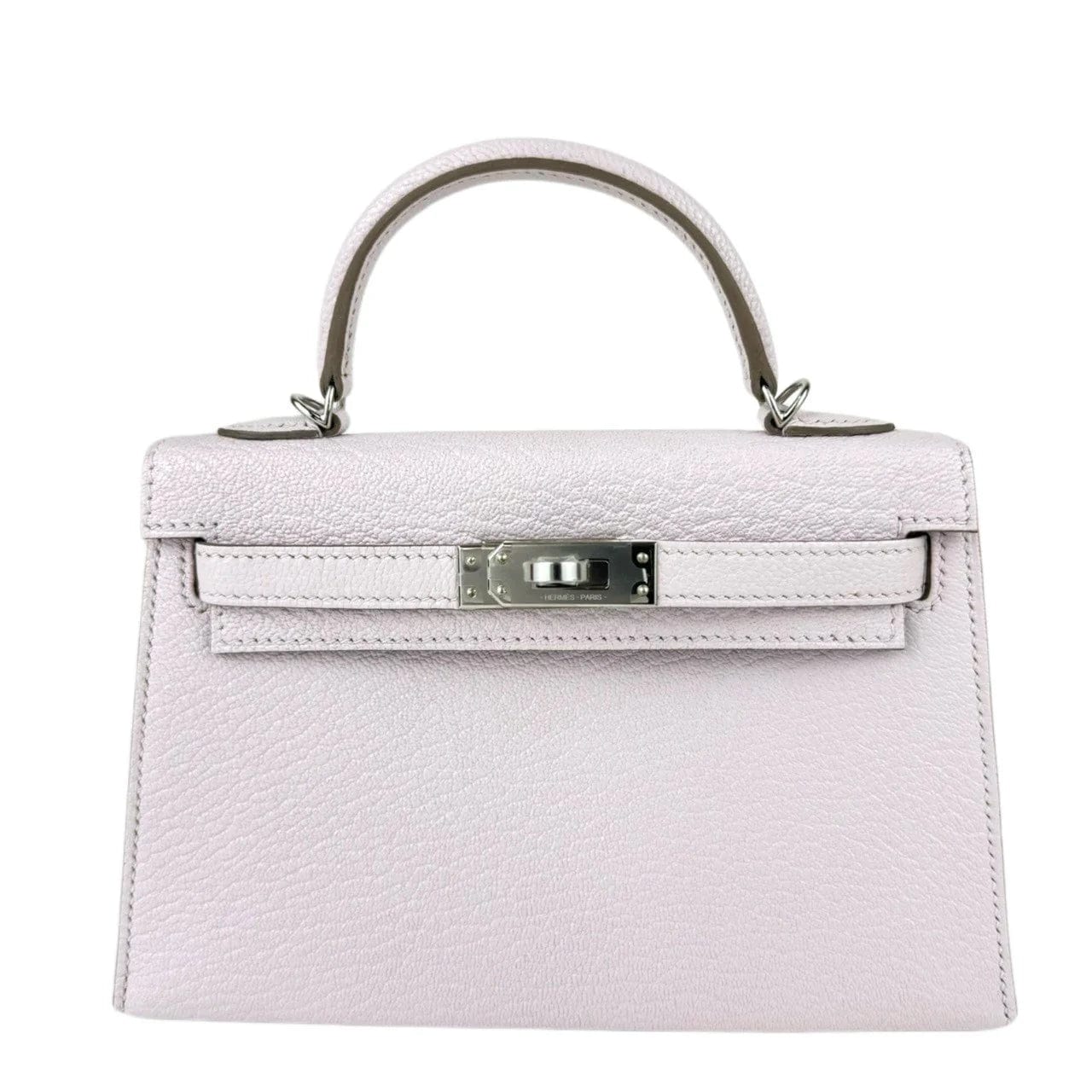 Hermès Hermes Kelly 20 Mauve Pale Chevre PHW #B SKCB-103897