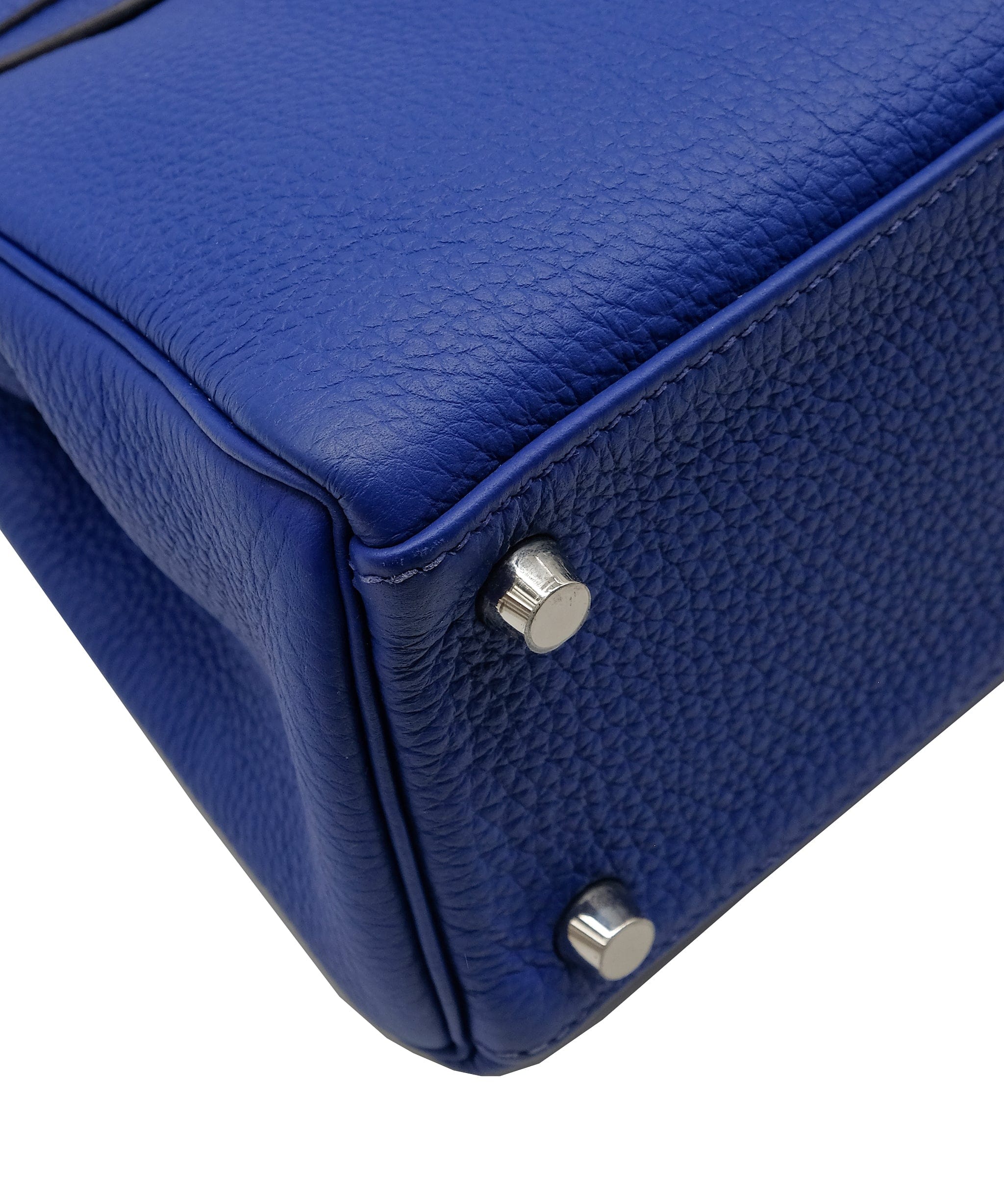 Hermès Hermès Kelly 25 Blue Electric Togo PHW #T SKC1689