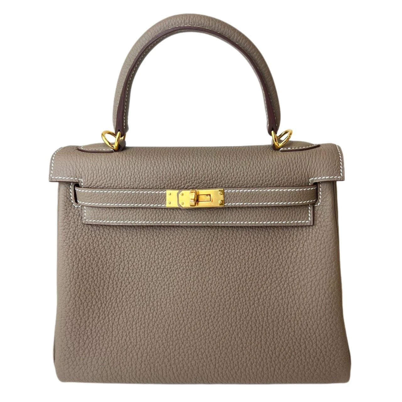 Hermès Hermès Kelly 25 Etoupe Togo GHW #B SKCB-089615