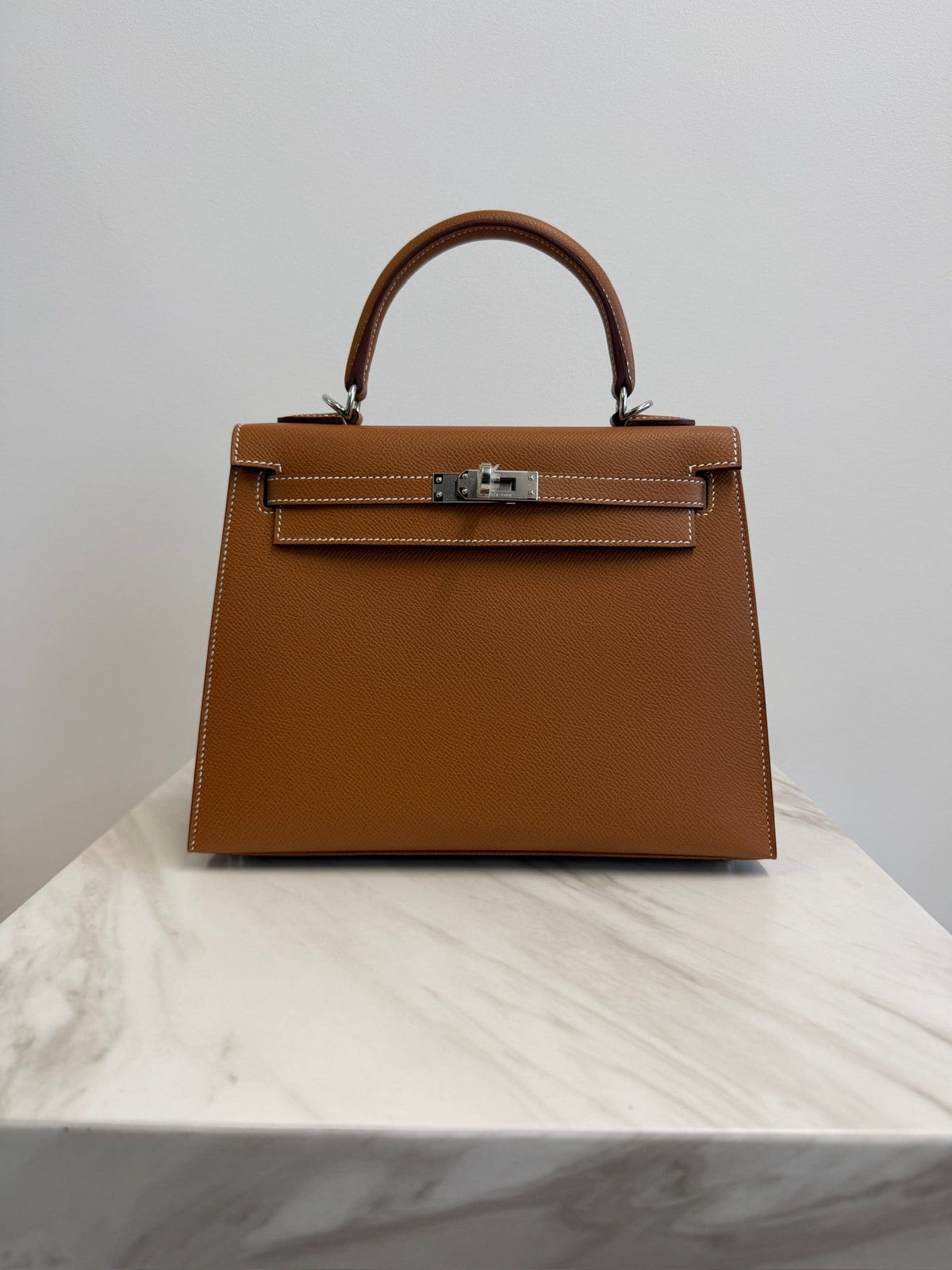 Hermès Hermès Kelly 25 Gold Epsom Palladium Hardware