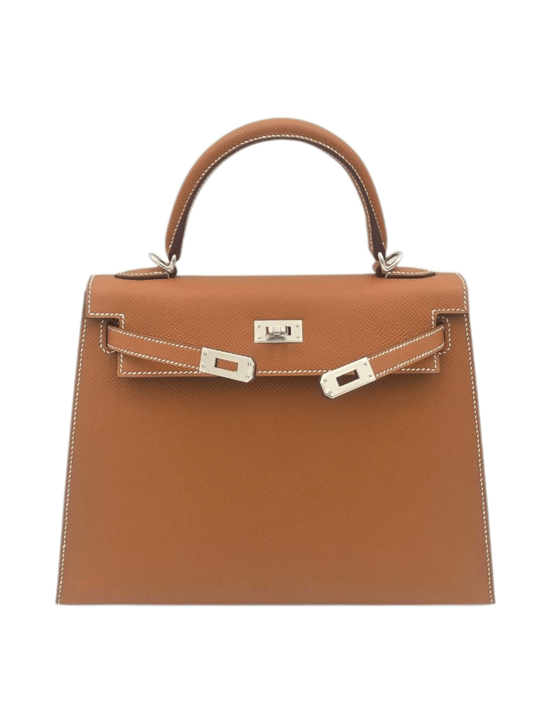 Hermès Hermès Kelly 25 Gold in Epsom Palladium hardware SYC280FR
