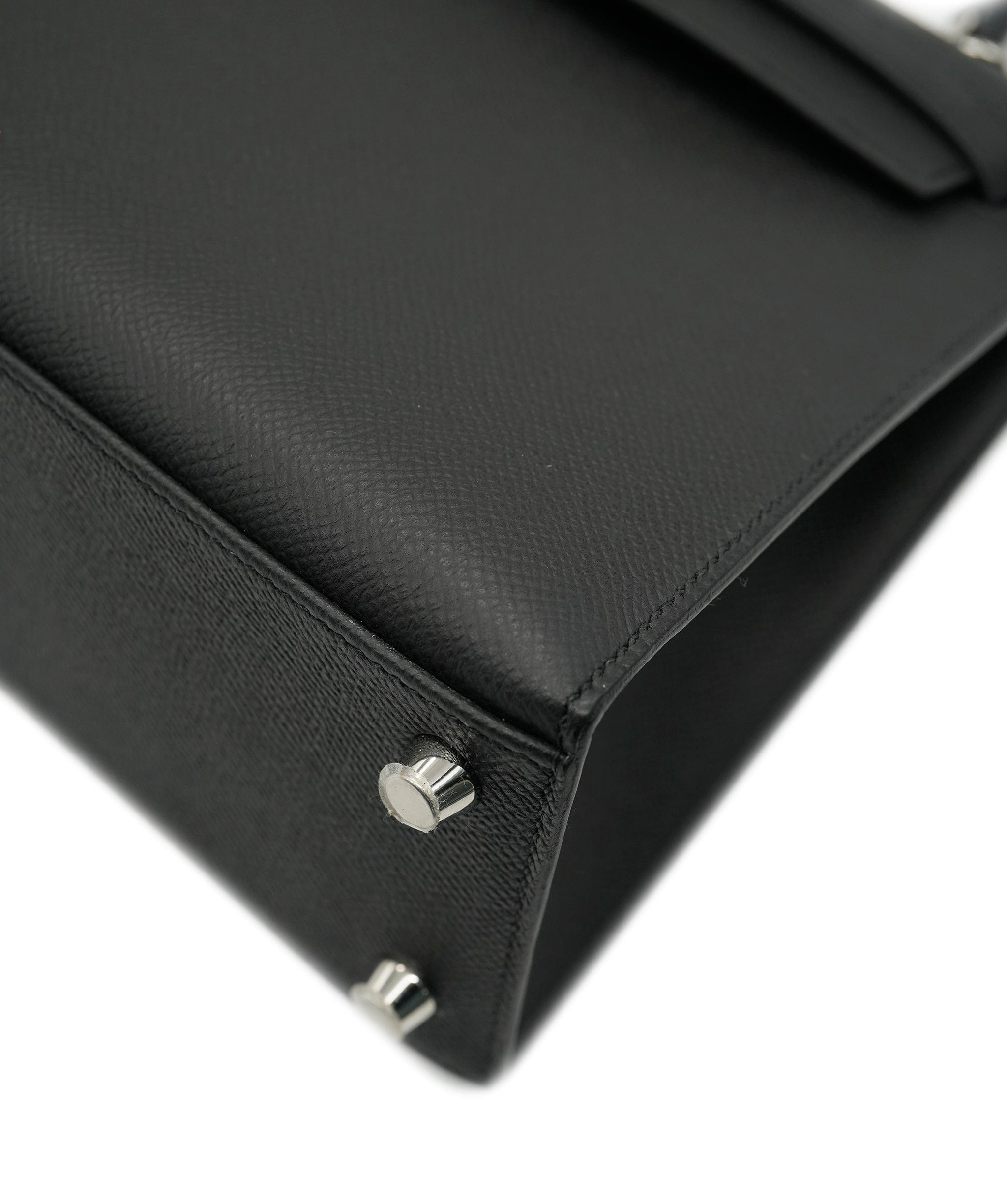 Hermès Hermes Kelly 25 Noir Epsom With Palladium Hardware 2022 ALC2699