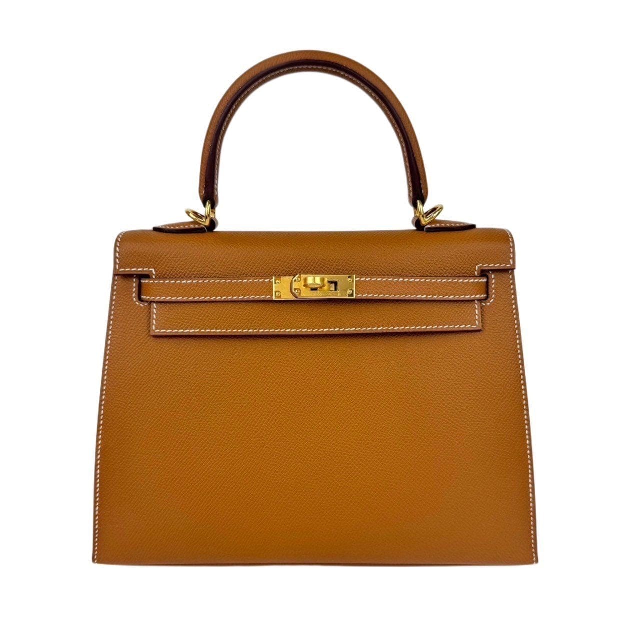 Hermès **Hermes Kelly 25 Sellier Gold Epsom GHW #W SKCB-111478