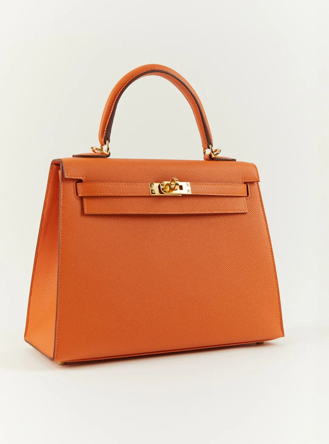 Hermès Hermes Kelly 25 Sellier Orange Epsom GHW #B SKC1726