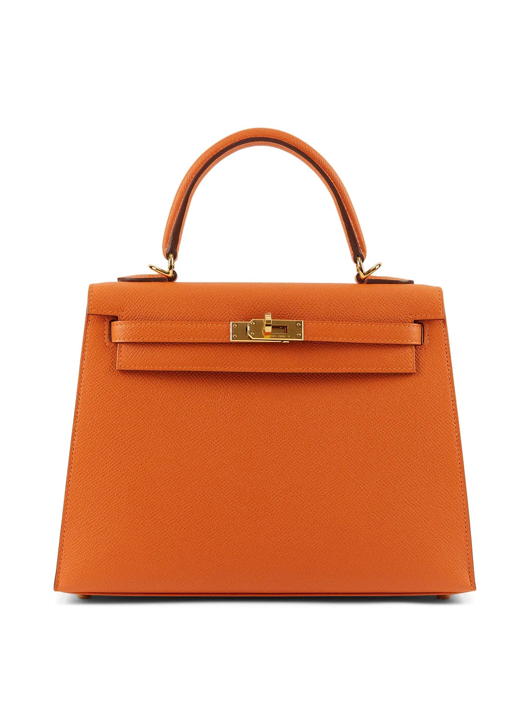 Hermès Hermes Kelly 25 Sellier Orange Epsom GHW #B SKC1726