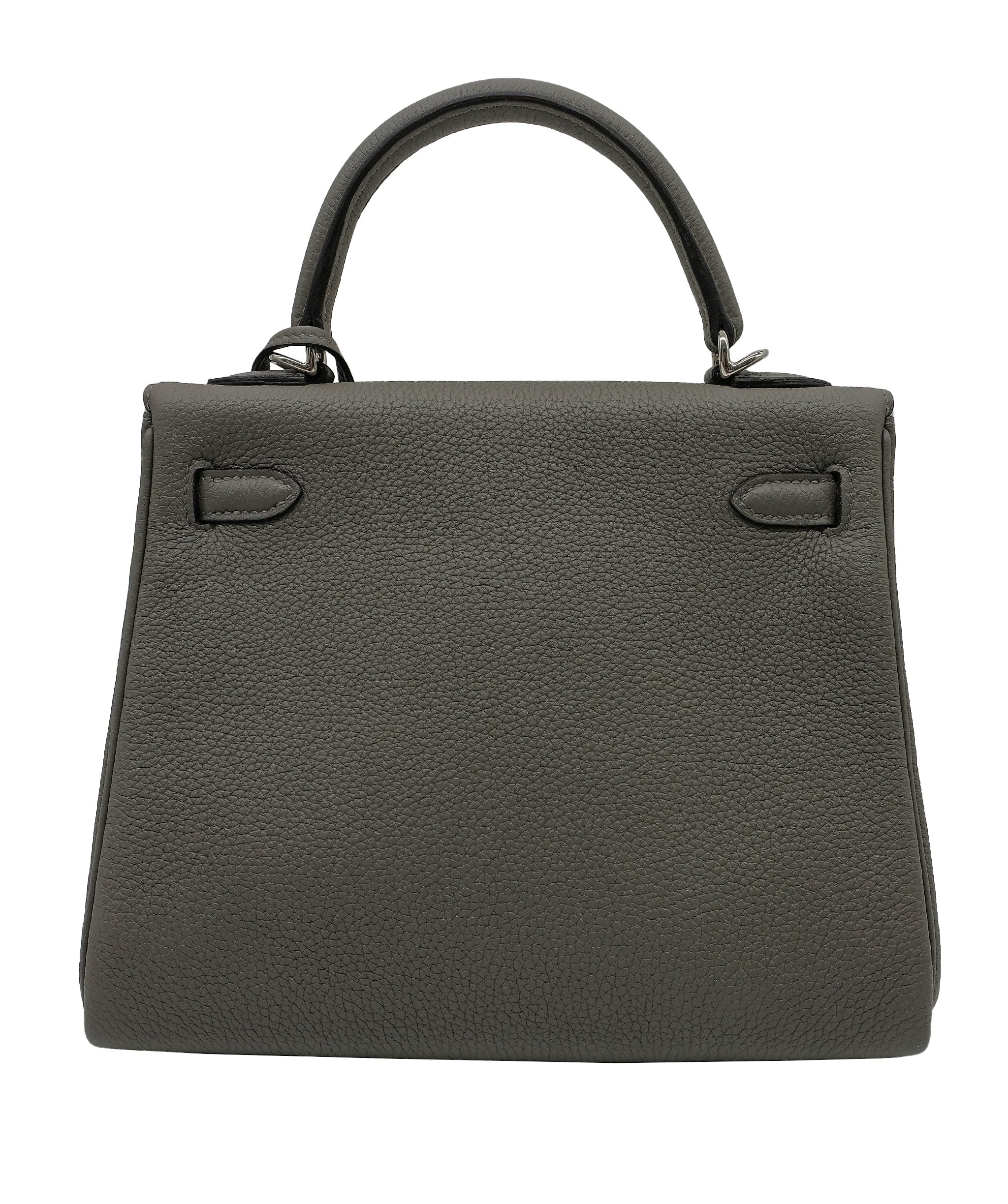 Hermès Hermes kelly 25 Togo Gris Meyer PHW Stamp B 2023 RJC3126