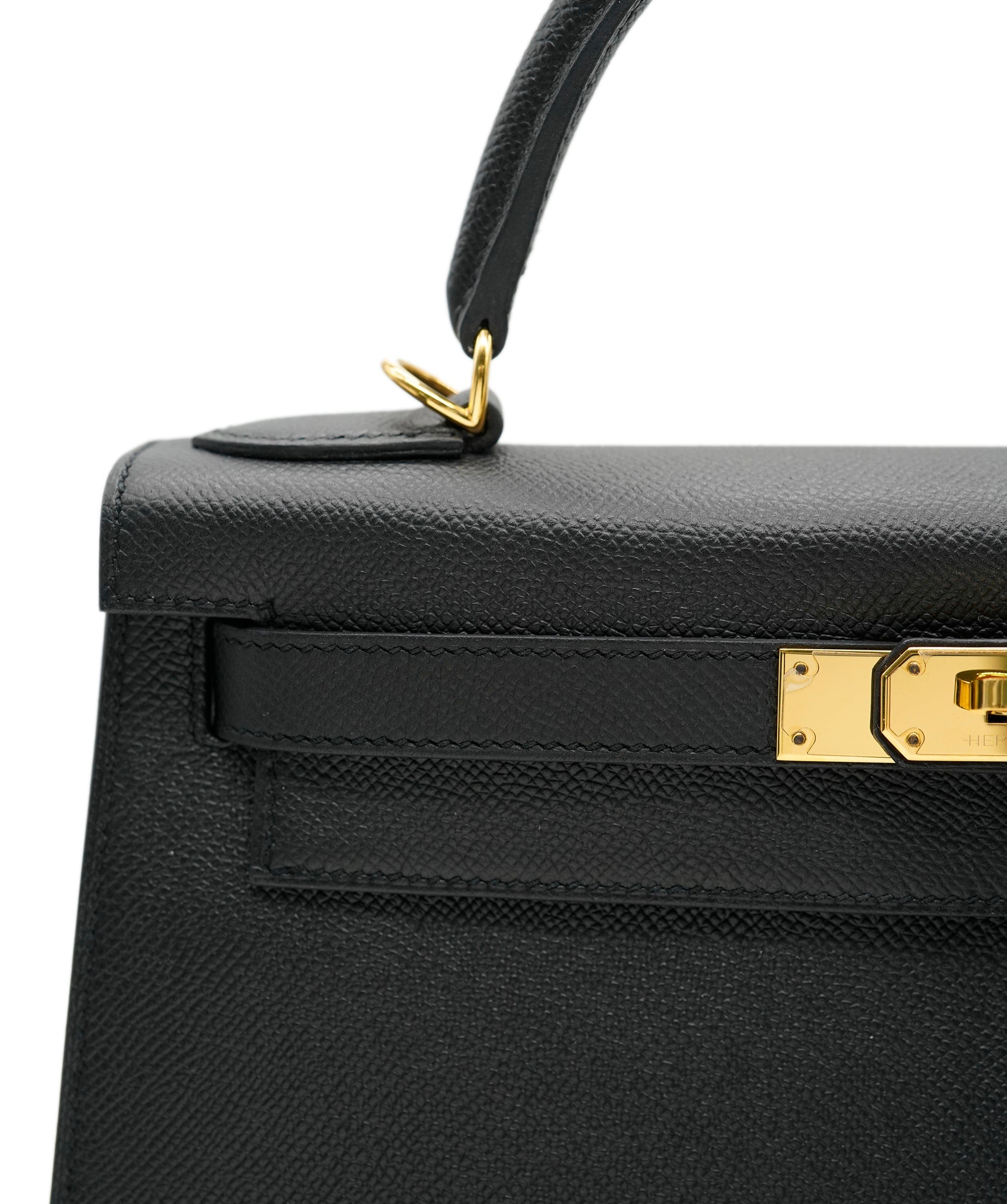 Hermès Hermes Kelly 28 Black Epsom GHW RJC2096