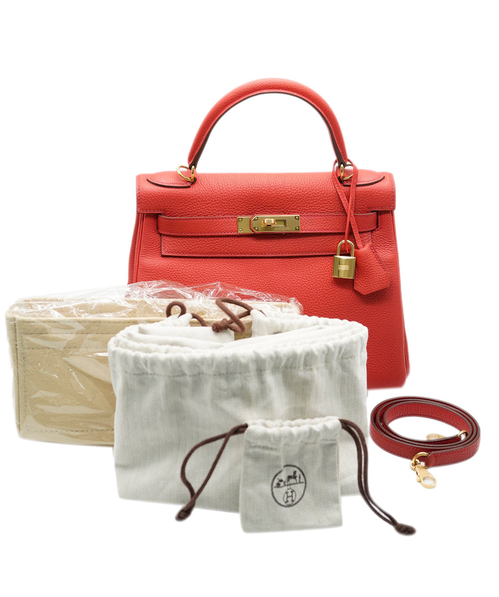 Hermes Kelly 28 Rouge Pivoine Togo – ＬＯＶＥＬＯＴＳＬＵＸＵＲＹ