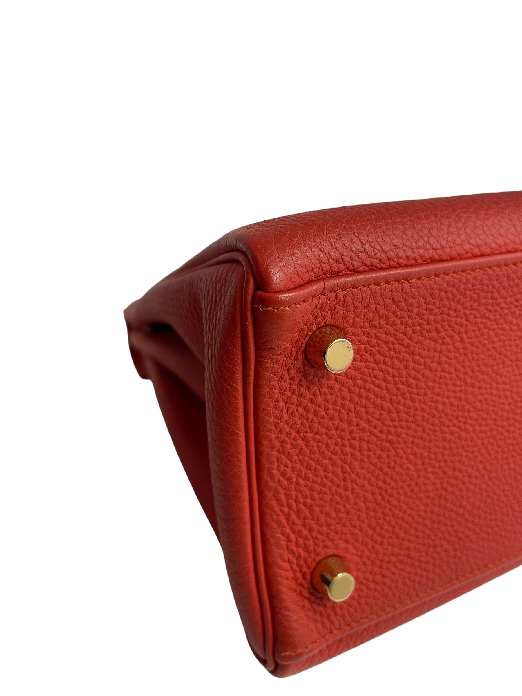 Hermès Hermes Kelly 28 Rouge Tomate Togo GHW #Q SKC1483