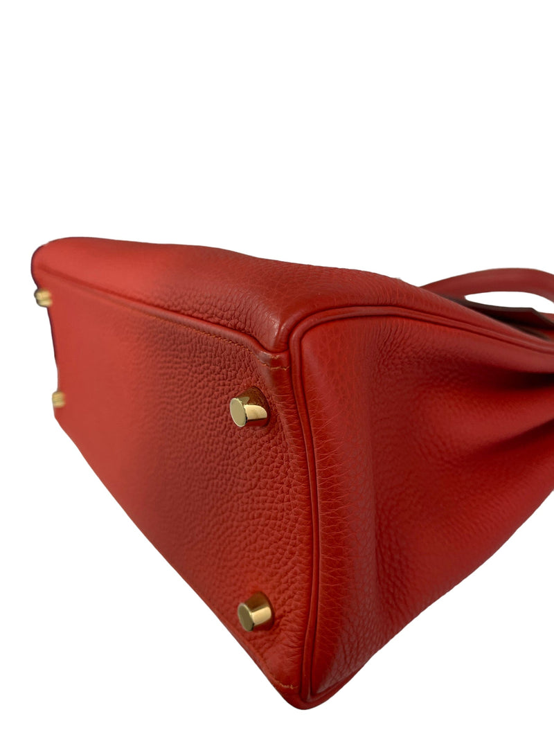 hermes bags hermes kelly 28 rouge tomate togo ghw q skc1483