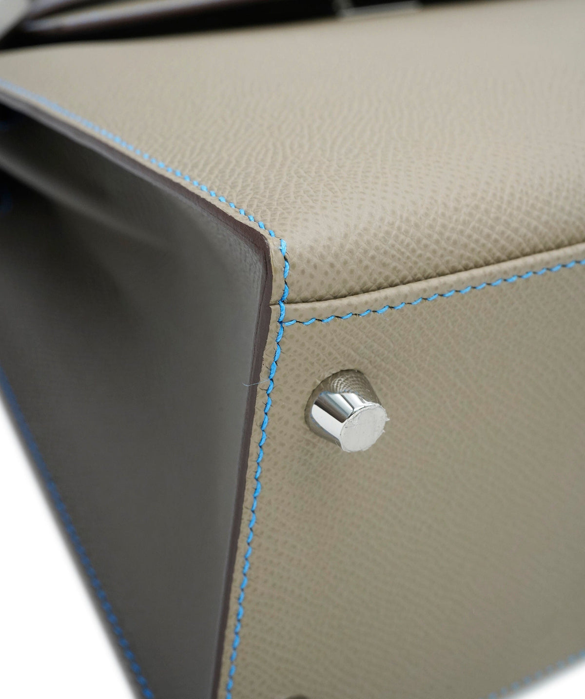 Hermes Kelly 28 Sellier HSS Etoupe (Blue Stitch) Epsom BPHW ASL10983