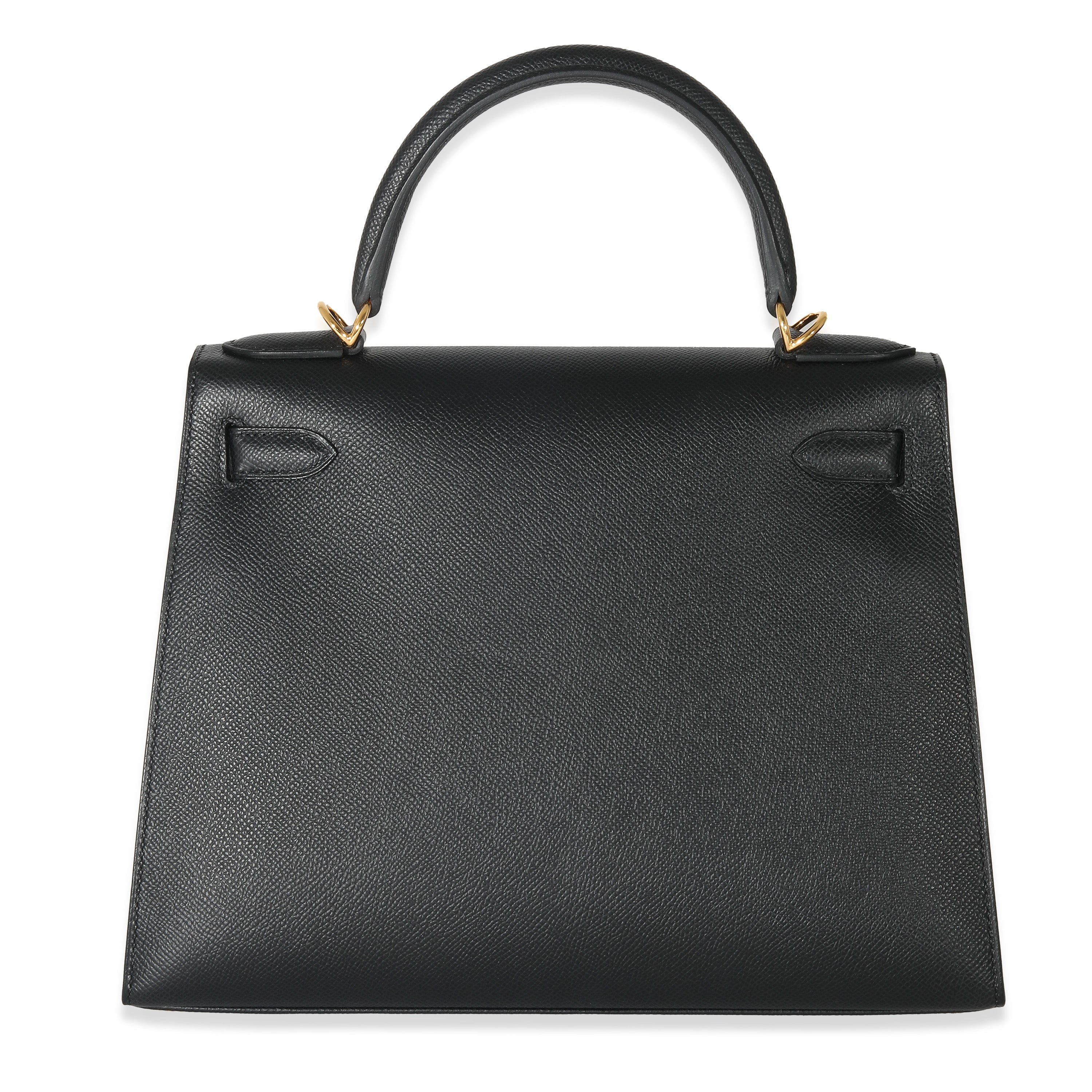 Hermès Hermes Kelly 28 Sellier In Noir Epsom Leather Gold Hardware ULC1006