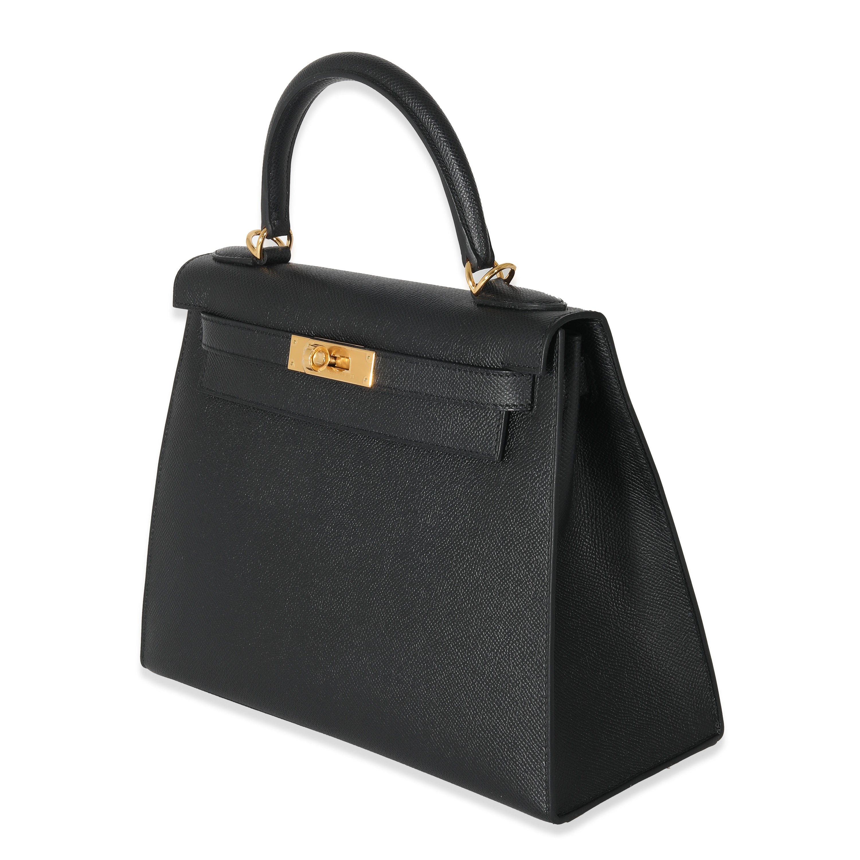 Hermès Hermes Kelly 28 Sellier In Noir Epsom Leather Gold Hardware ULC1006