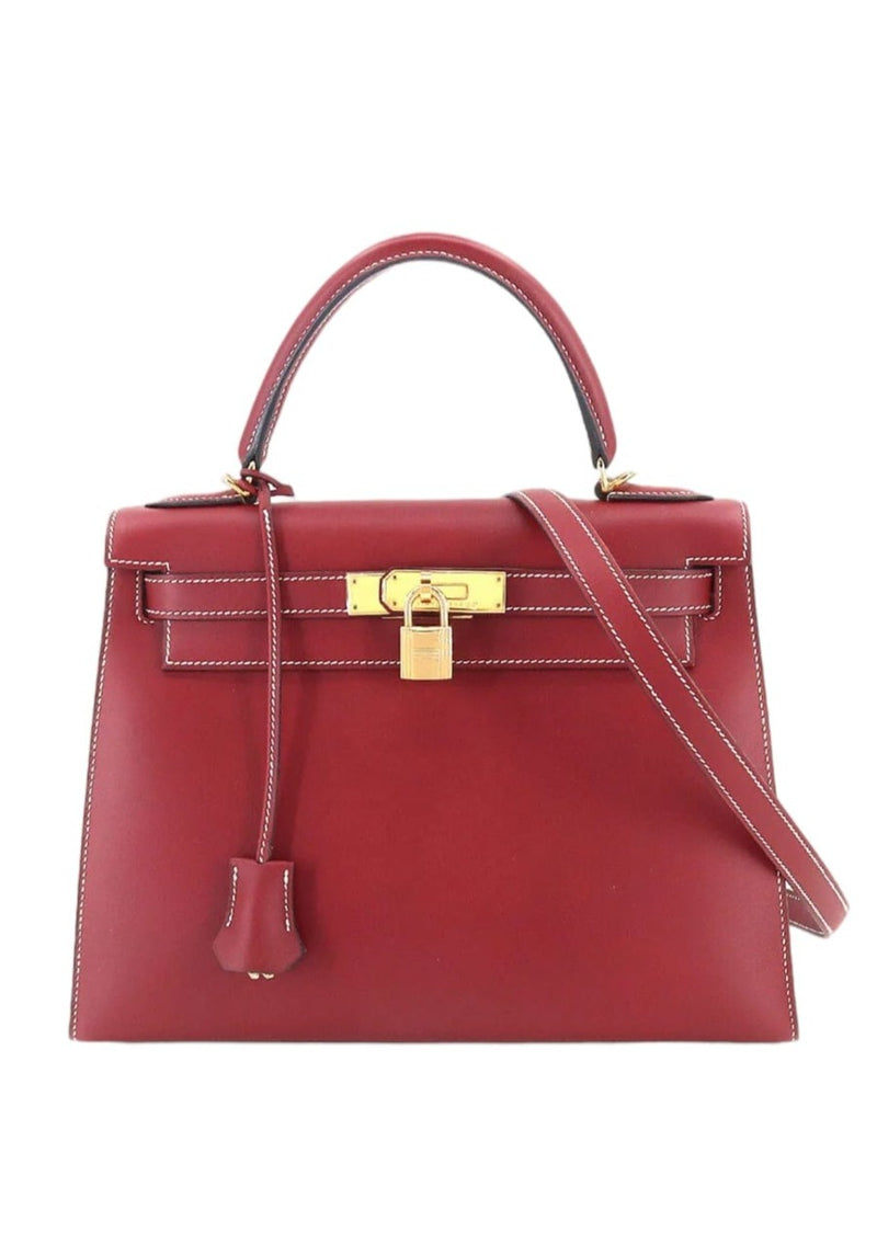 HERMES Chamonix Kelly Sellier 28 Rouge H 1310323