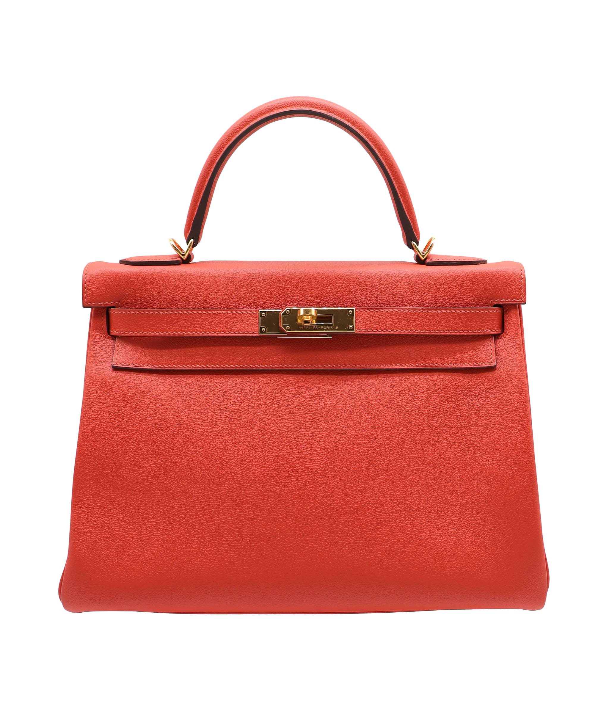 Hermès Hermes Kelly 32 Evercolour with box, dustbag & clochette AGC2537 year 2018