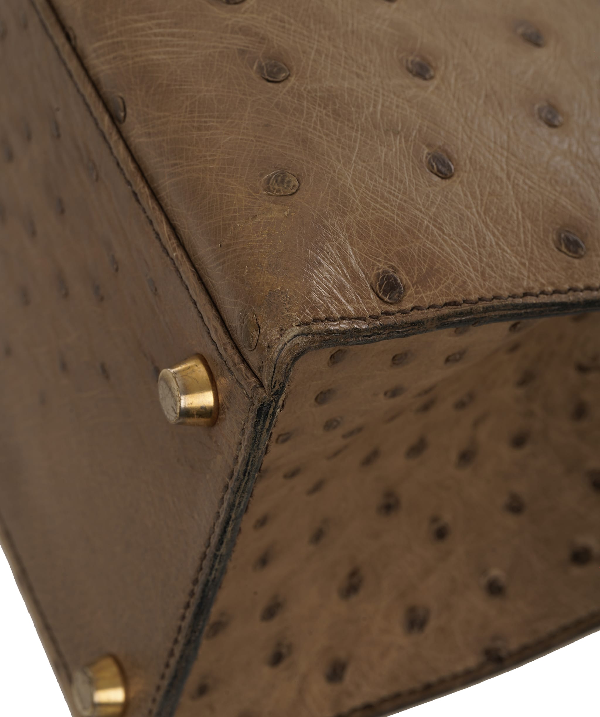 Hermès Hermès Kelly 32 in Etoupe Vintage Ostrich  ALC4155