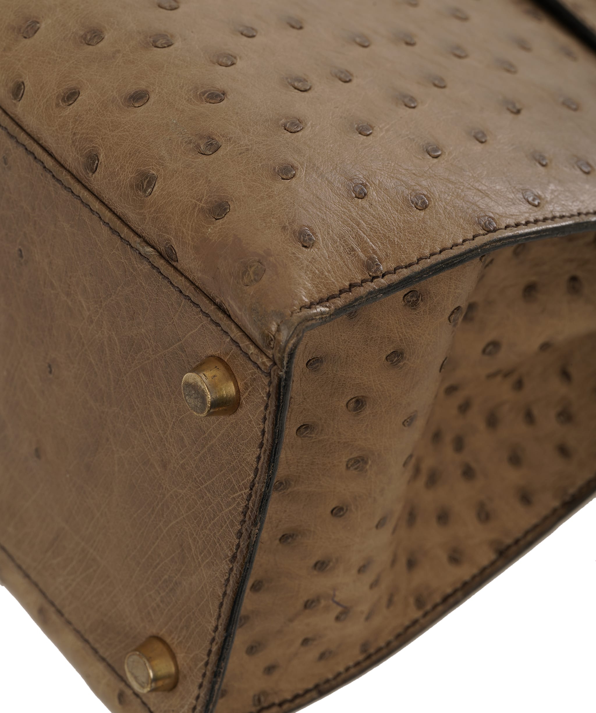 Hermès Hermès Kelly 32 in Etoupe Vintage Ostrich  ALC4155