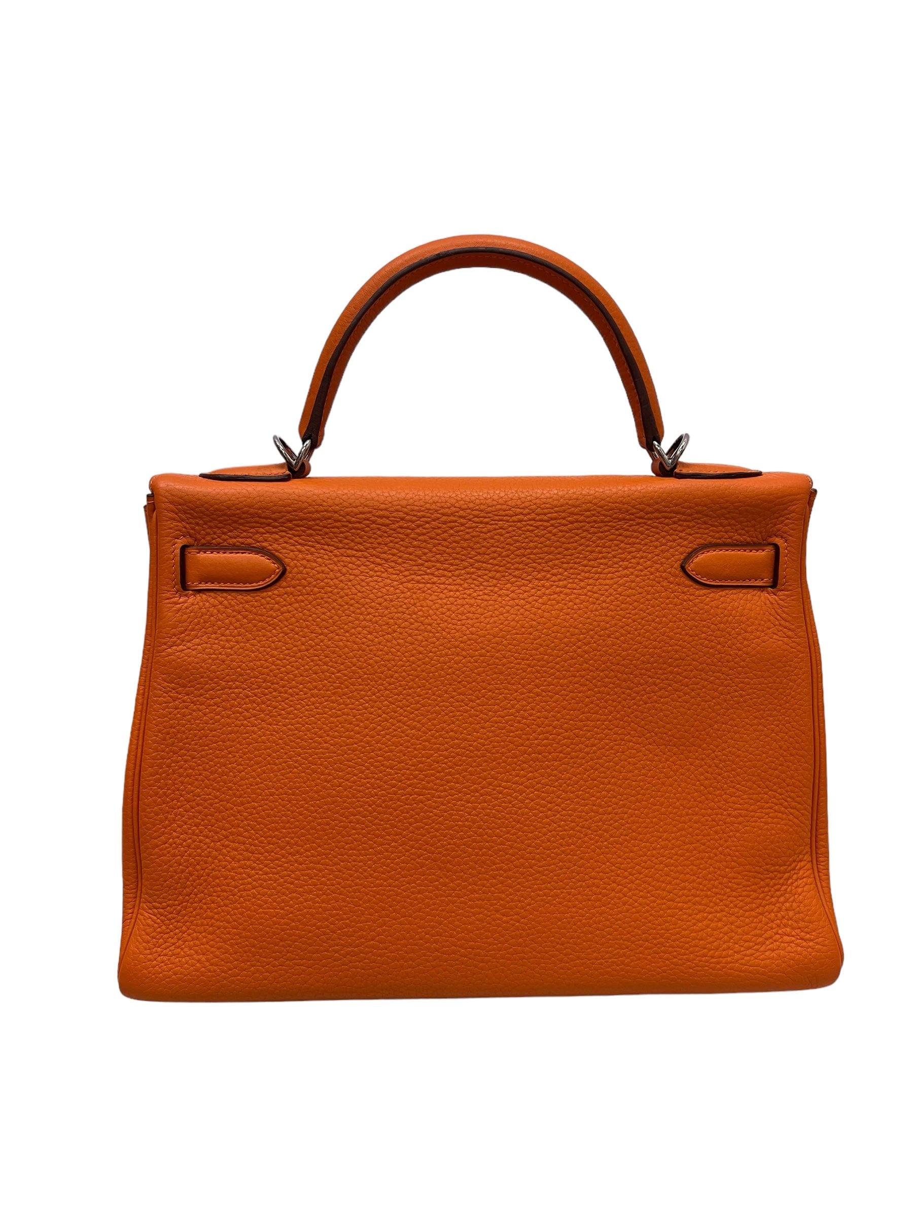 Hermès Hermes Kelly 32 Orange Clemence PHW #N SKTR01119