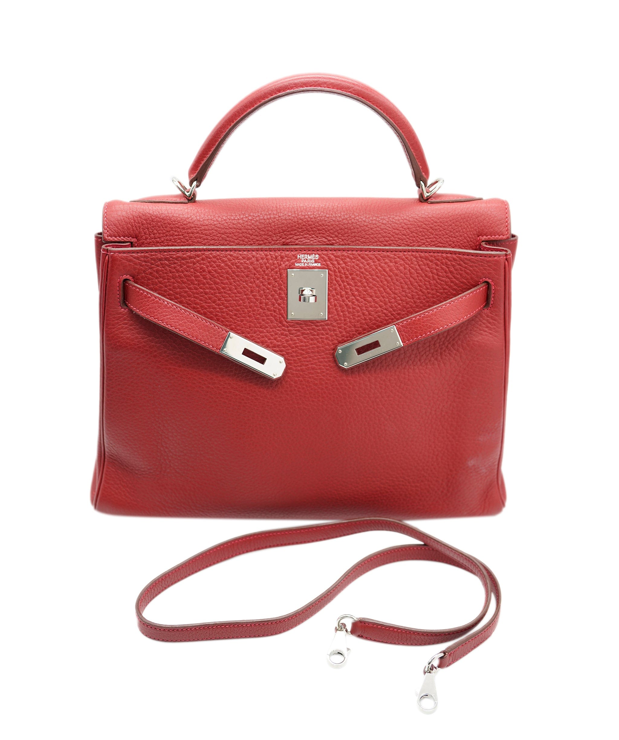 Hermes Kelly 32 Rouge Garance 54 Clemence 4252530 – Luxury Promise