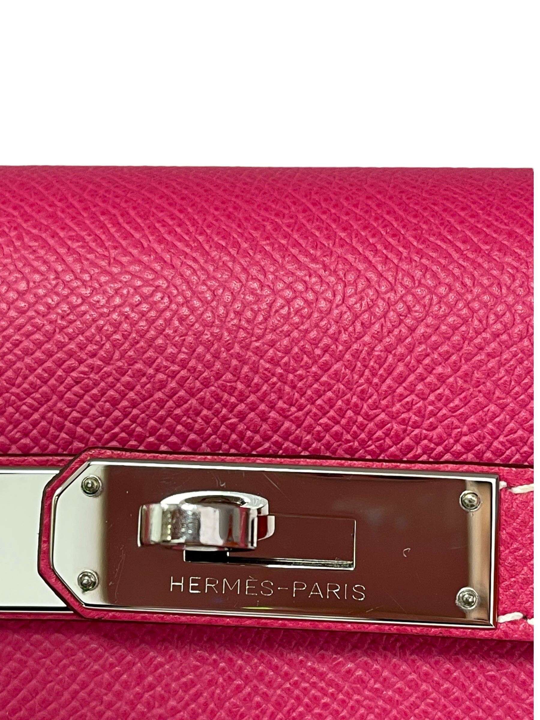 Hermès Hermes Kelly 32 Sellier Rose Tyrien Epsom PHW #R SKC1484