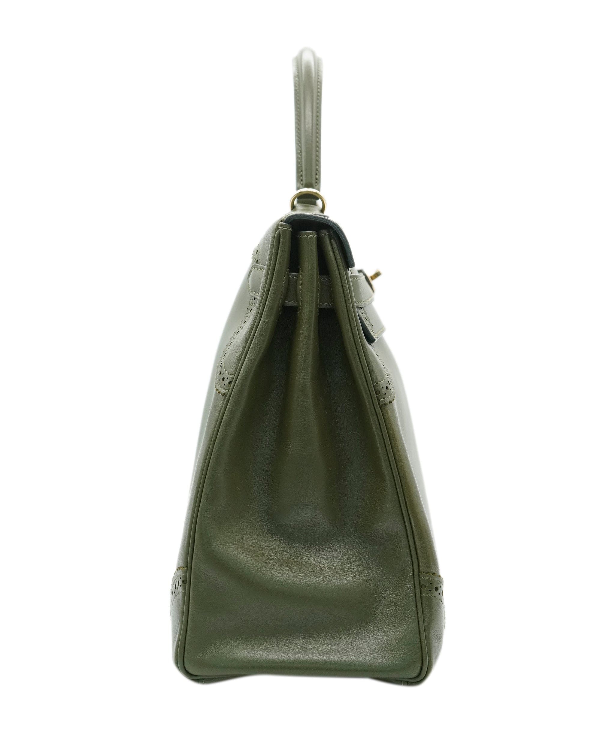 Hermès Hermès Kelly 35 Ghillies Vert Veronese Tadelakt GHW ASC4960