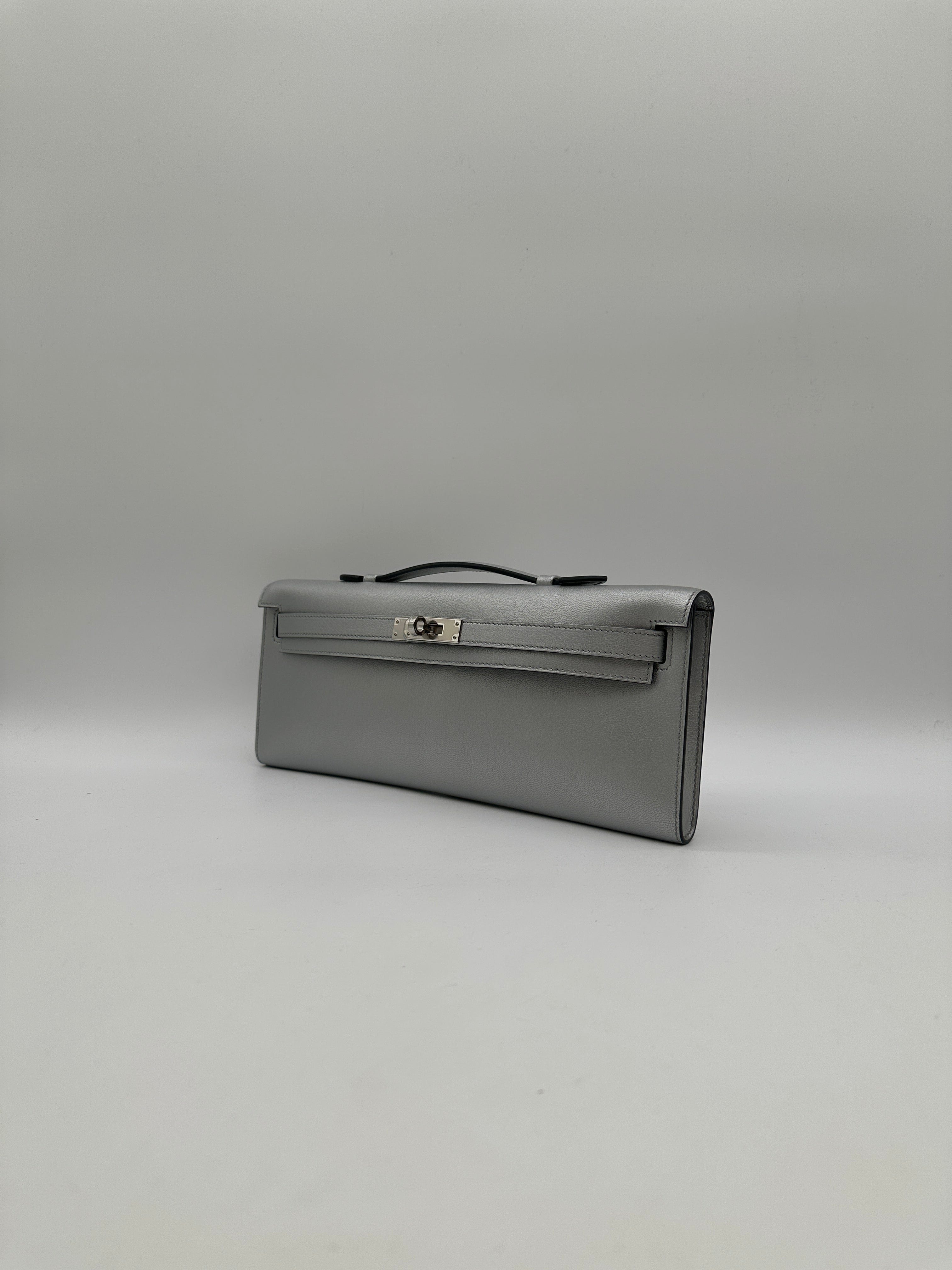 Hermès Hermès Kelly Cut Argent Chevre Palladium Hardware