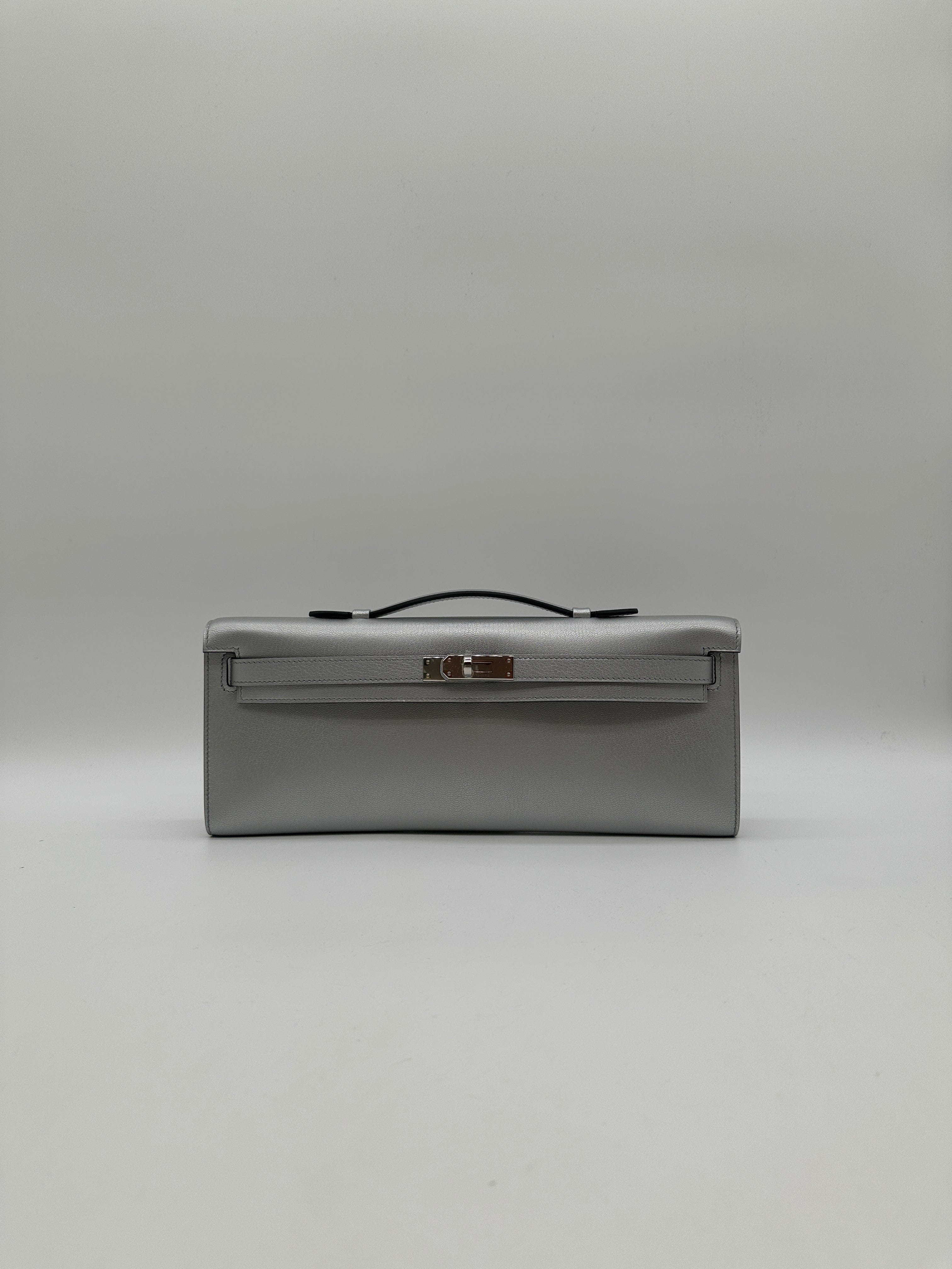 Hermès Hermès Kelly Cut Argent Chevre Palladium Hardware