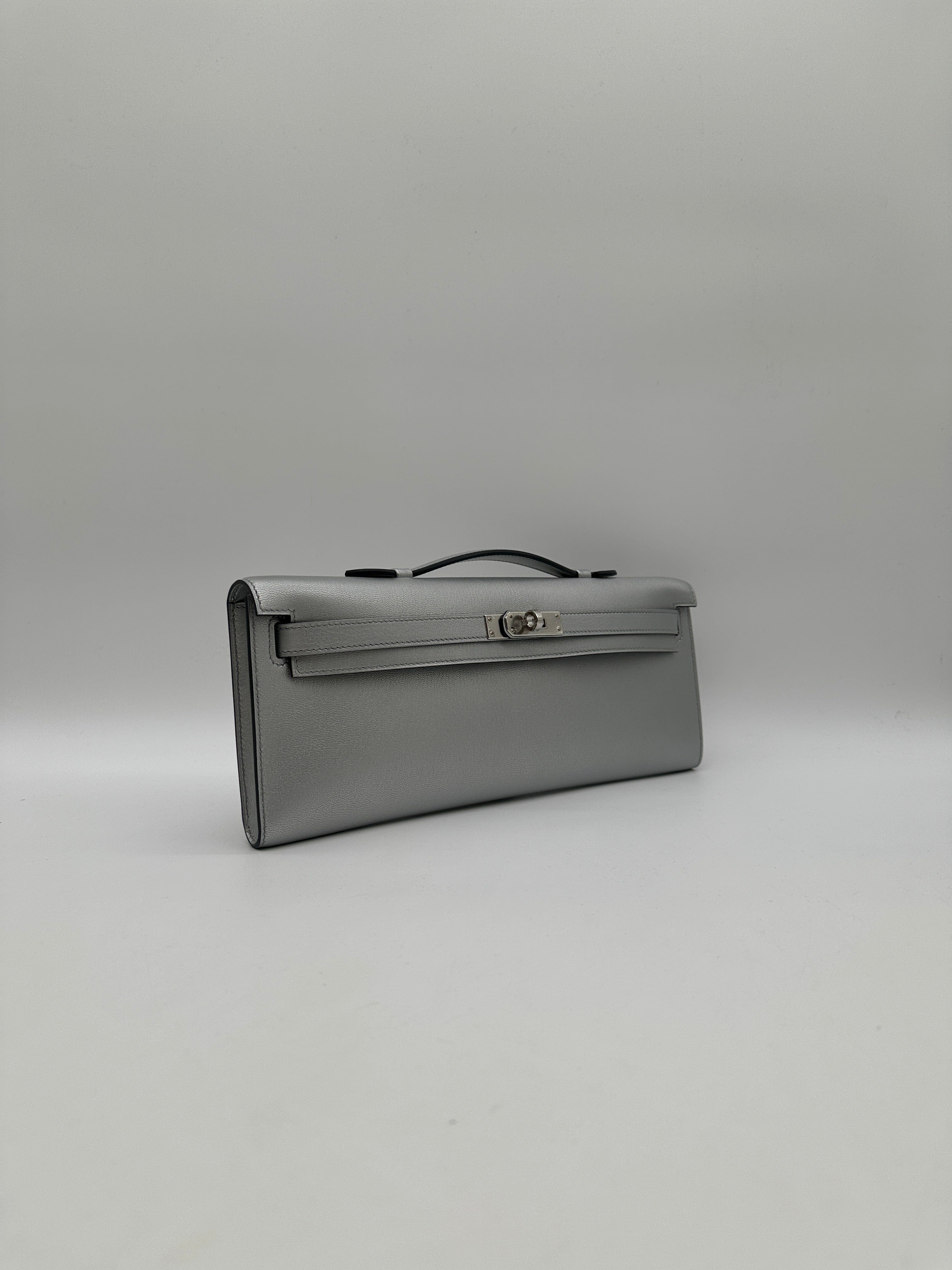 Hermès Hermès Kelly Cut Argent Chevre Palladium Hardware