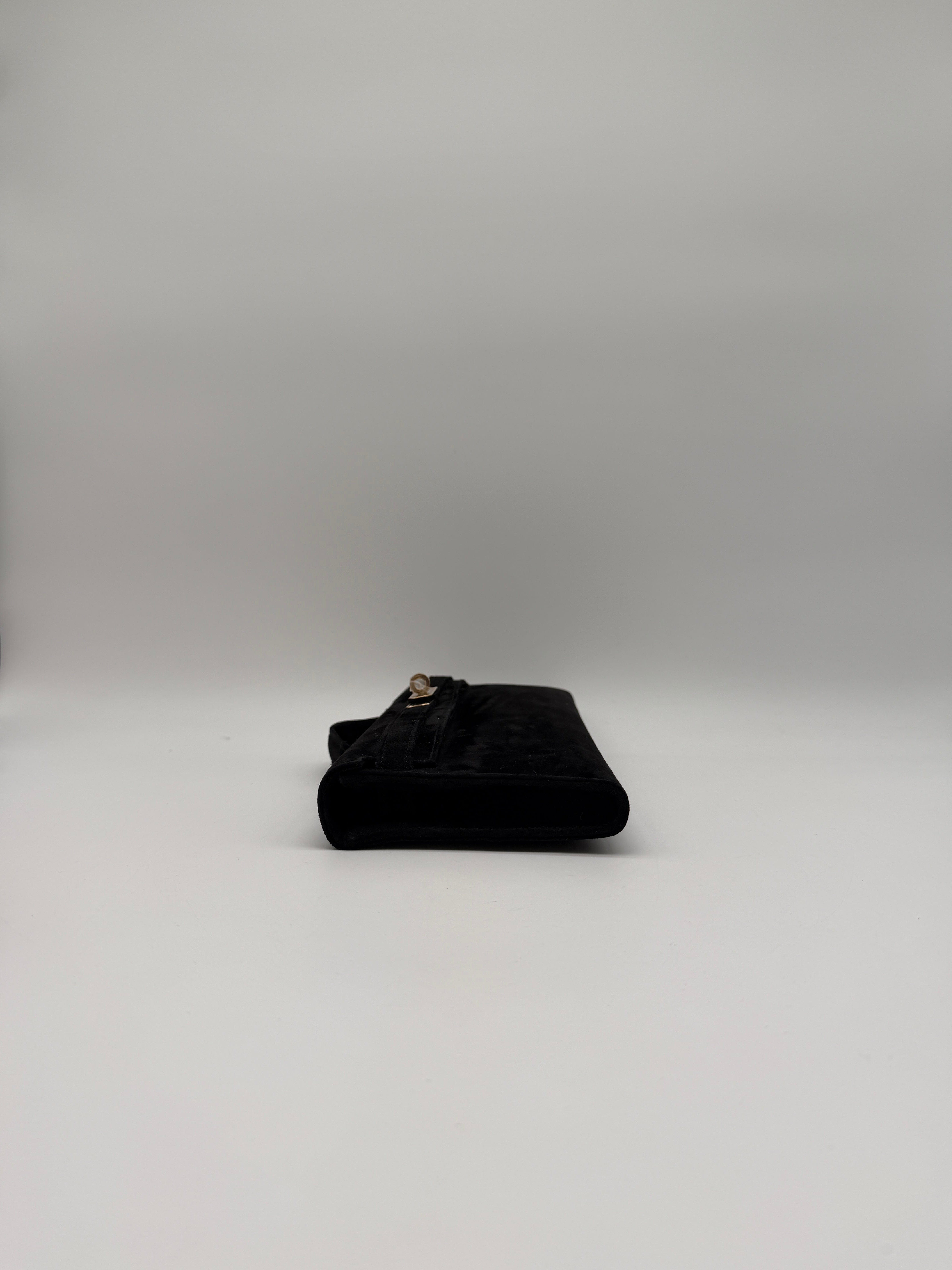 Hermès Hermès Kelly Cut Black Doblis Permabrass Hardware