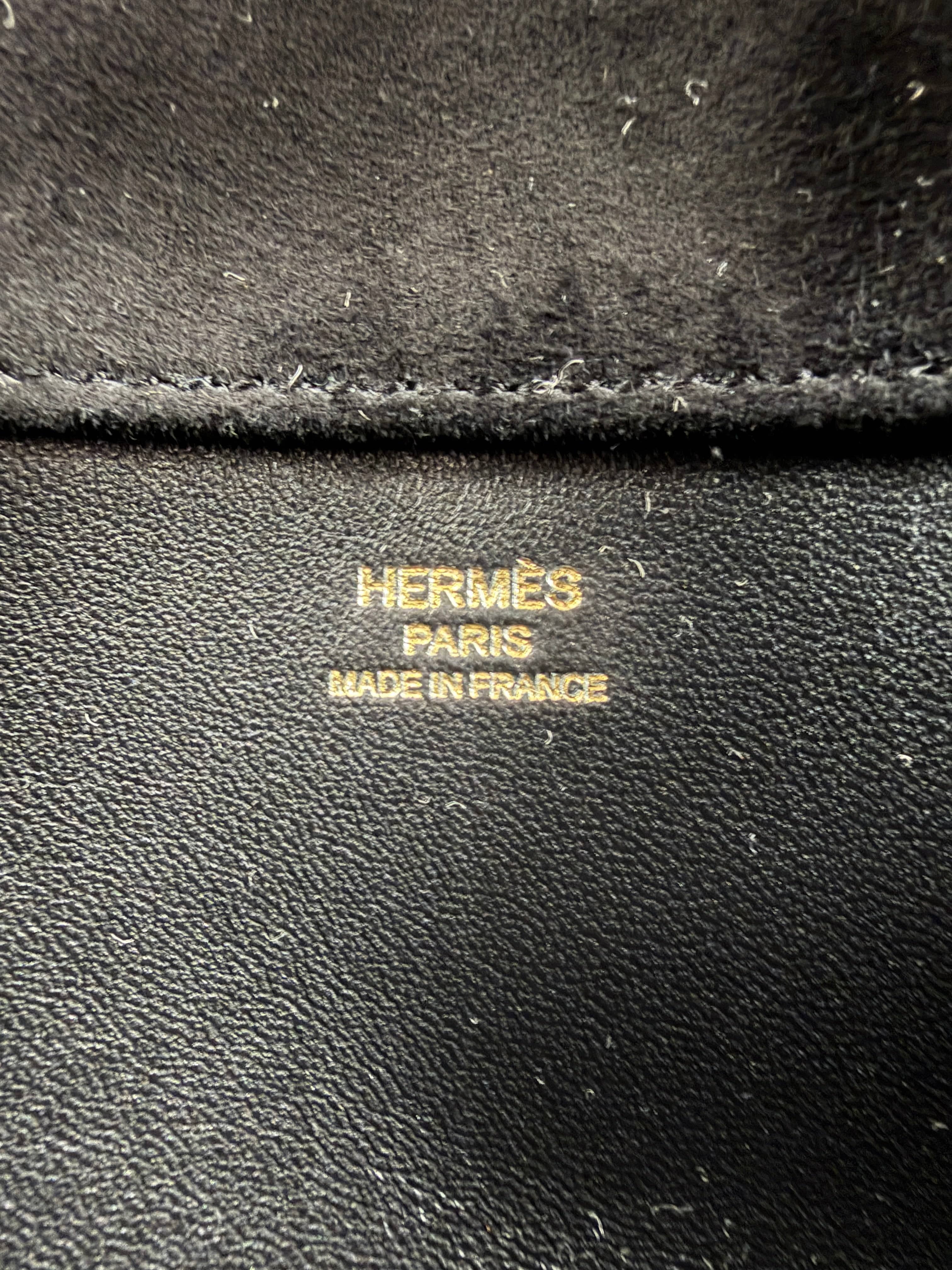 Hermès Hermès Kelly Cut Black Doblis Permabrass Hardware