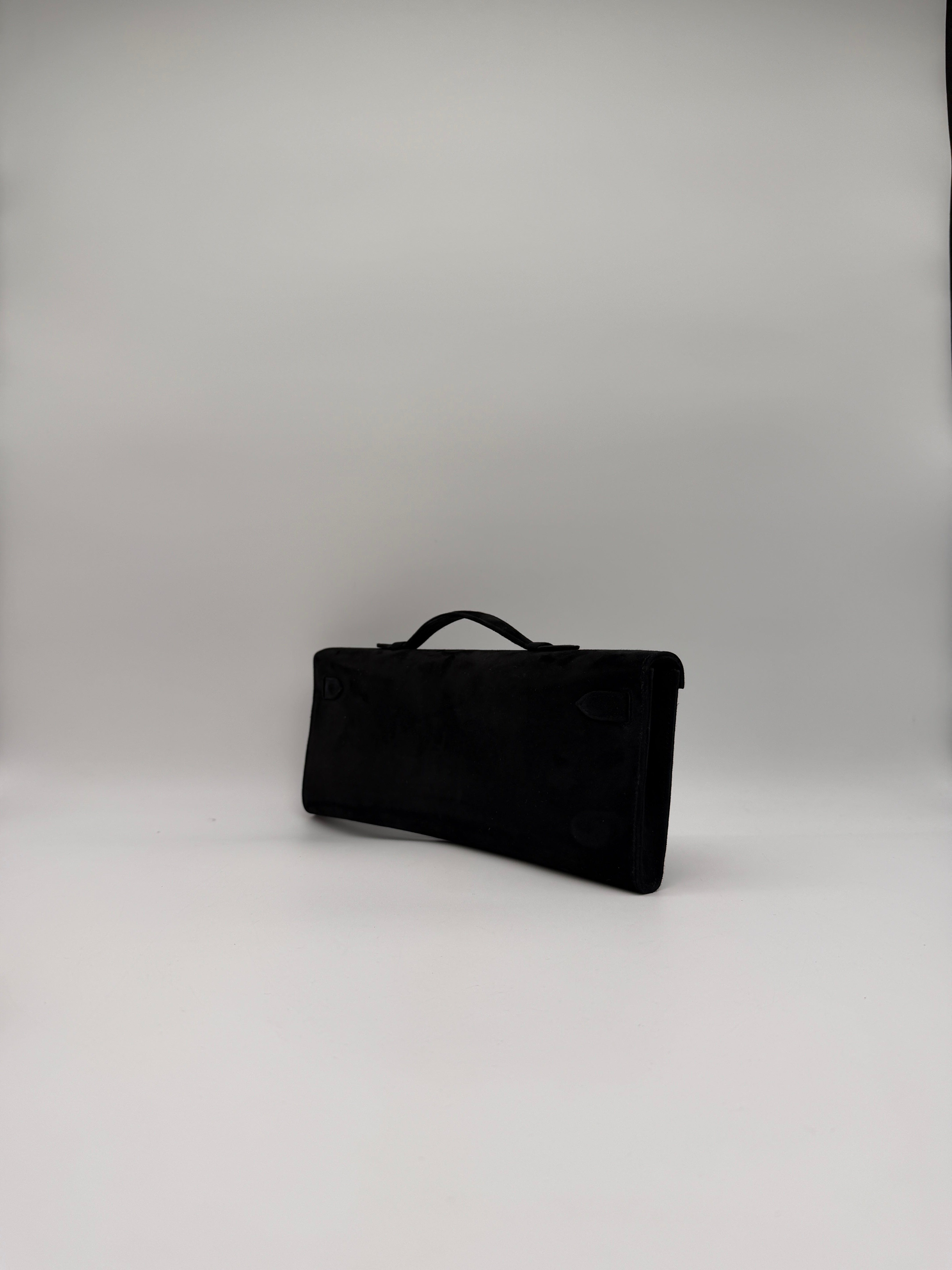 Hermès Hermès Kelly Cut Black Doblis Permabrass Hardware